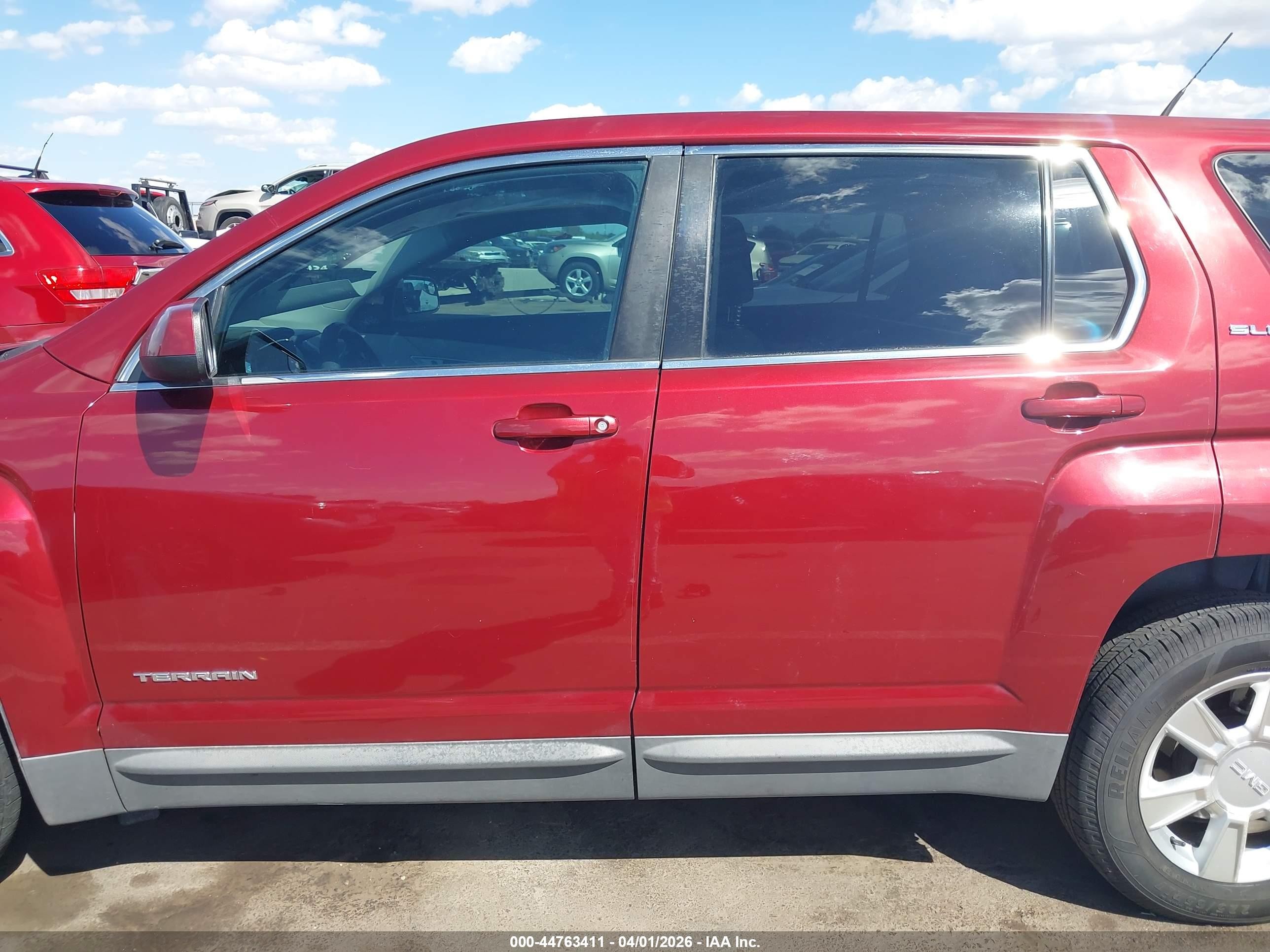 2012 Gmc Terrain Sle-1 Красный vin: 2GKALMEK0C6326166