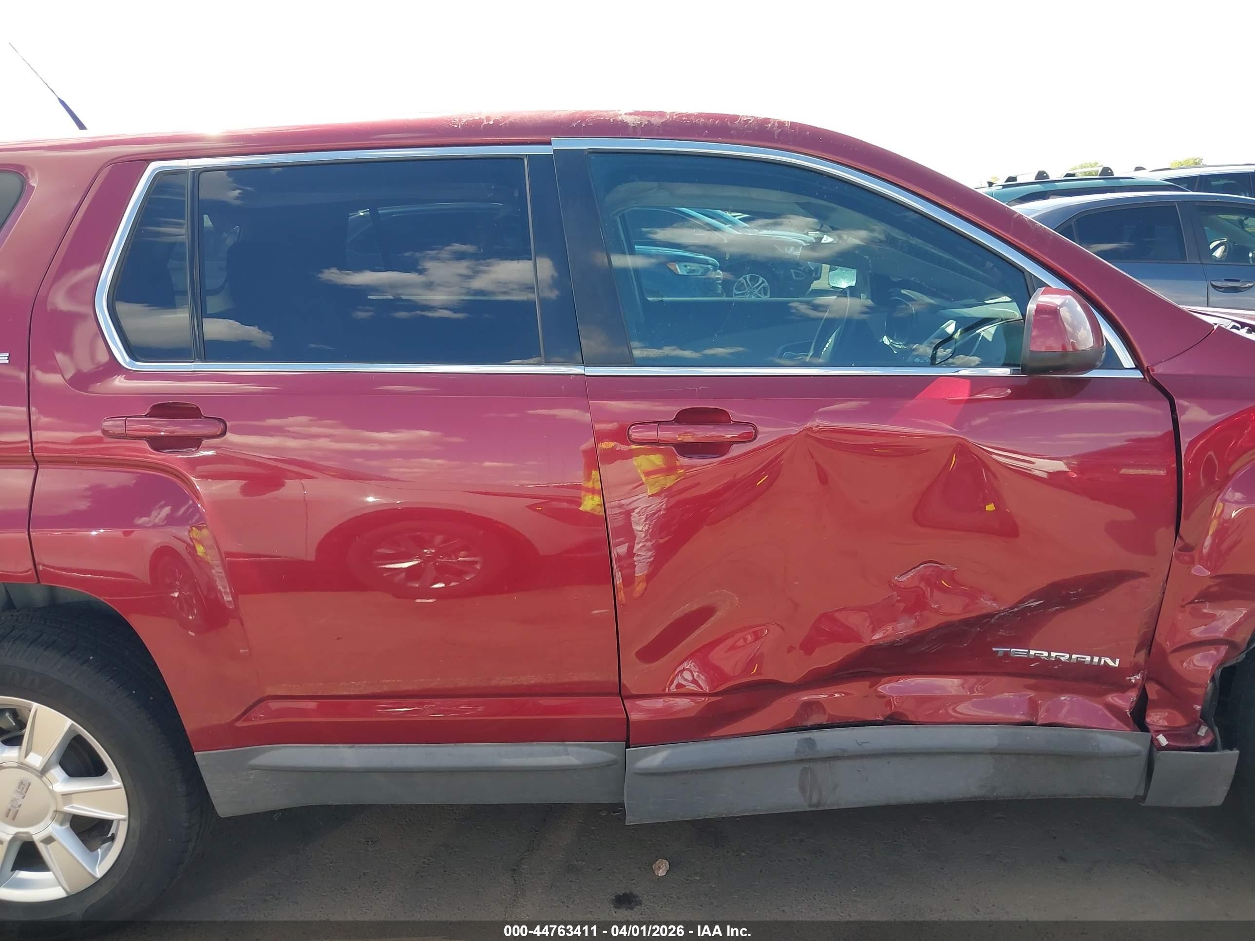 2012 Gmc Terrain Sle-1 Красный vin: 2GKALMEK0C6326166