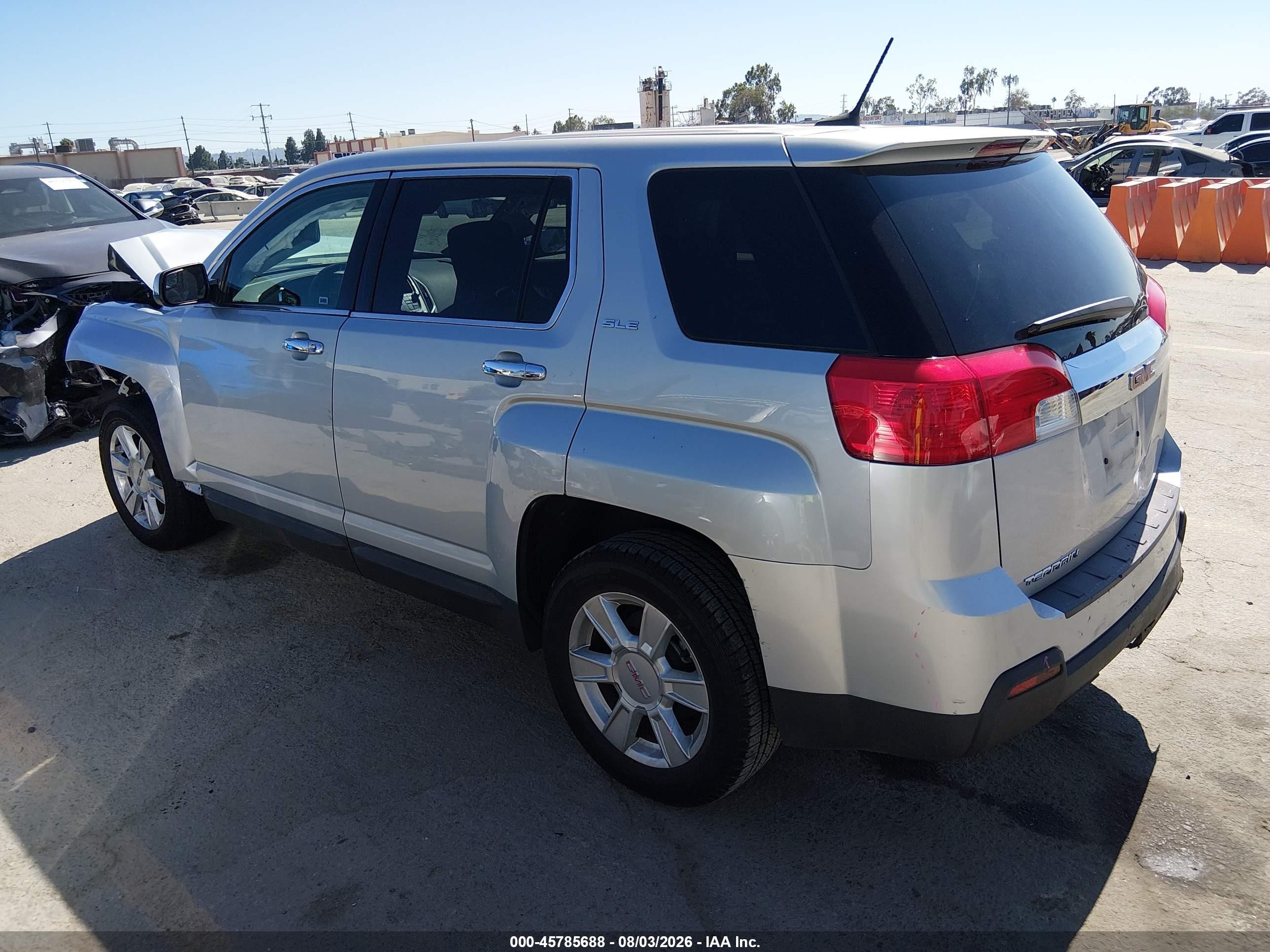 2013 Gmc Terrain Sle-1 Silver vin: 2GKALMEK0D6309465