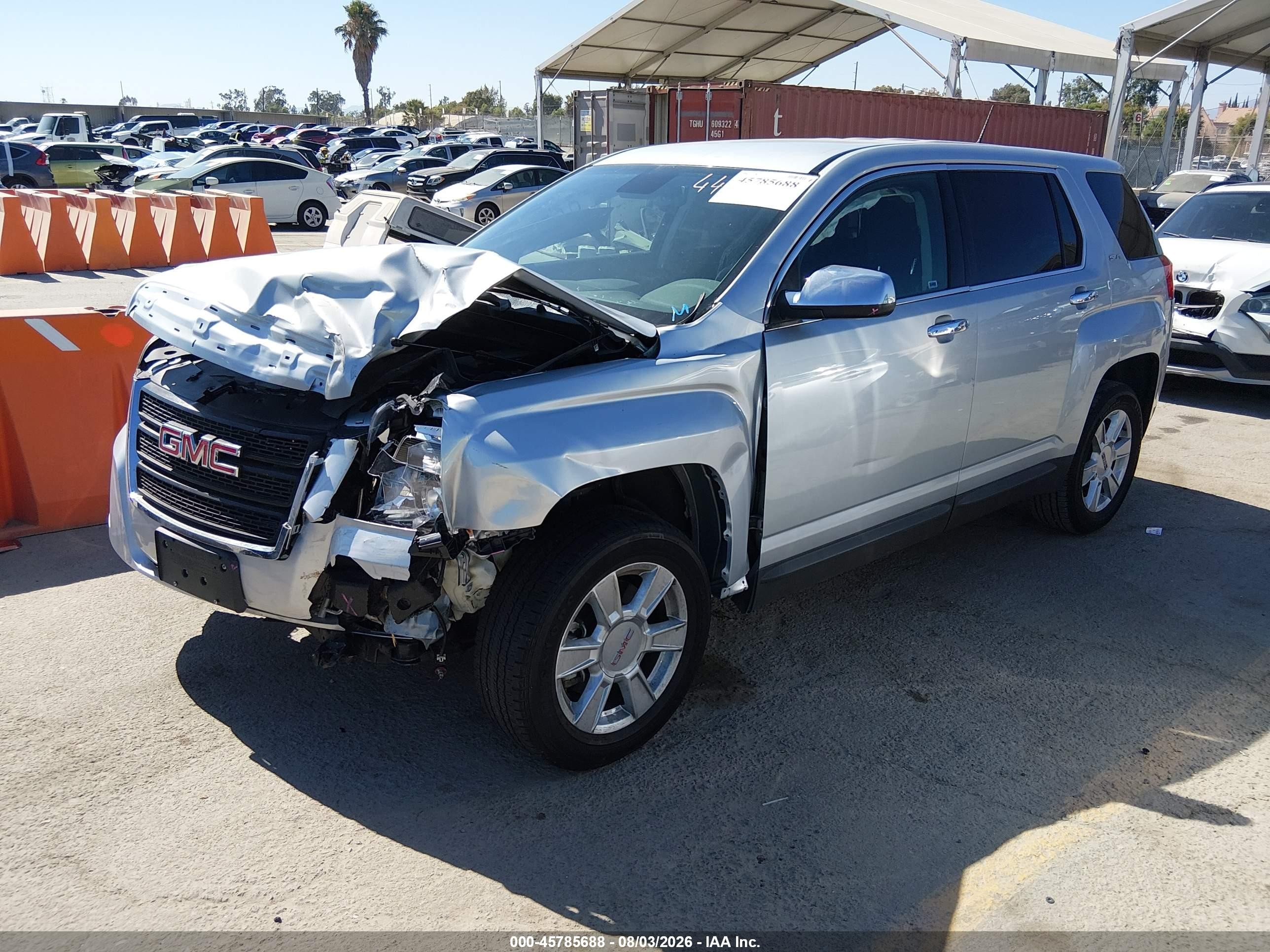 2013 Gmc Terrain Sle-1 Silver vin: 2GKALMEK0D6309465