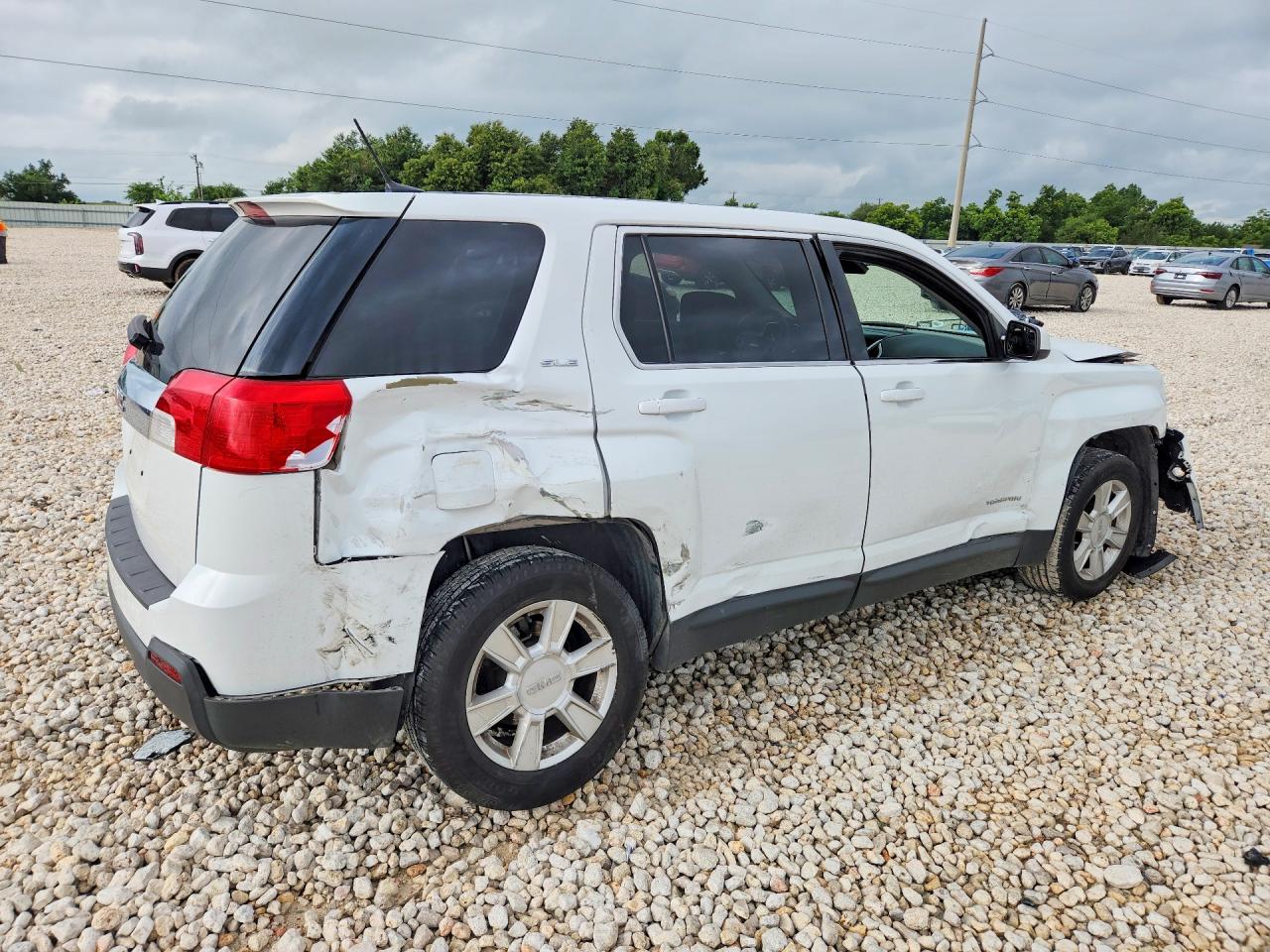 2013 Gmc Terrain Sle White vin: 2GKALMEK0D6402177