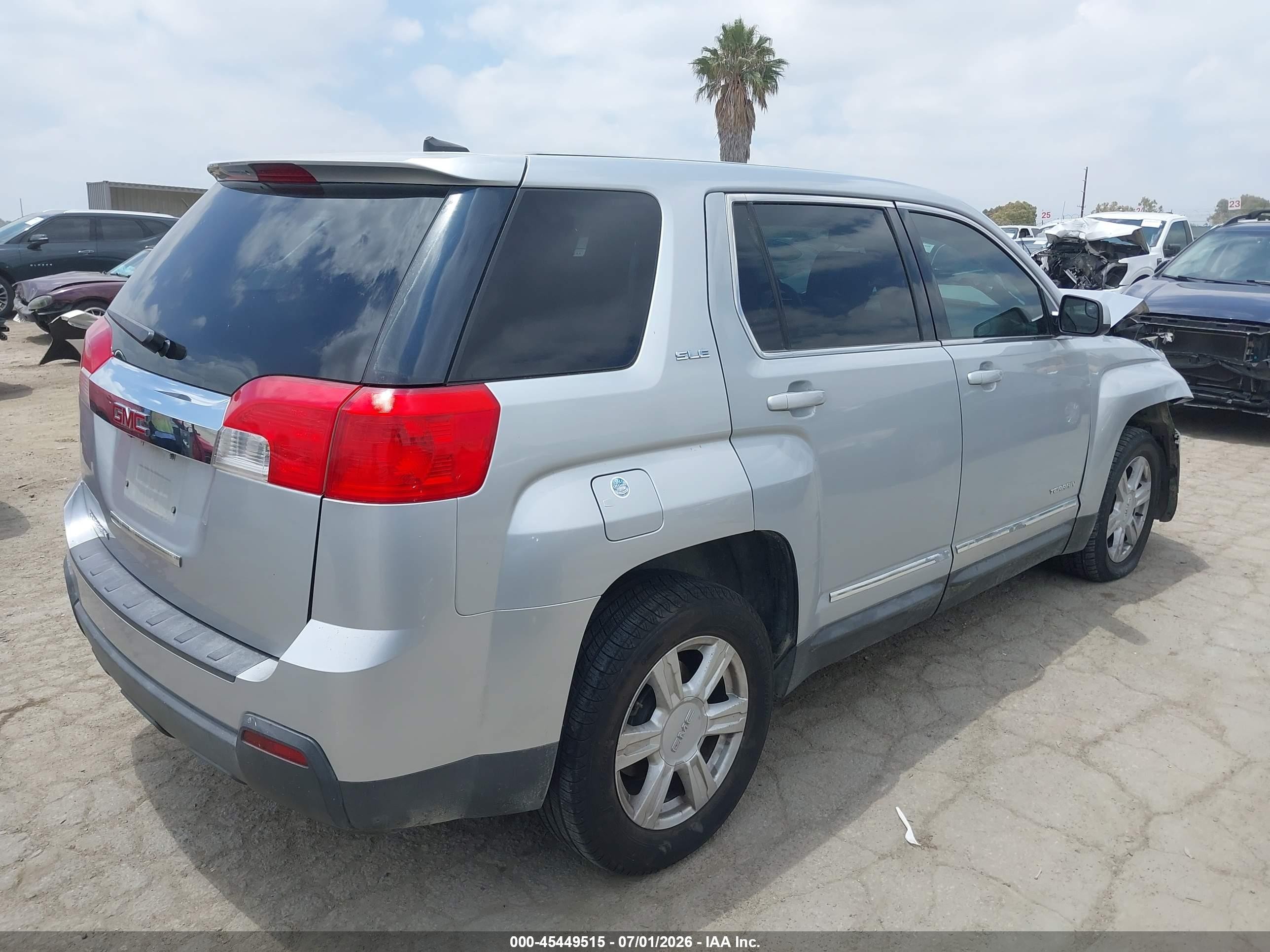 2014 Gmc Terrain Sle-1 Silver vin: 2GKALMEK0E6111938