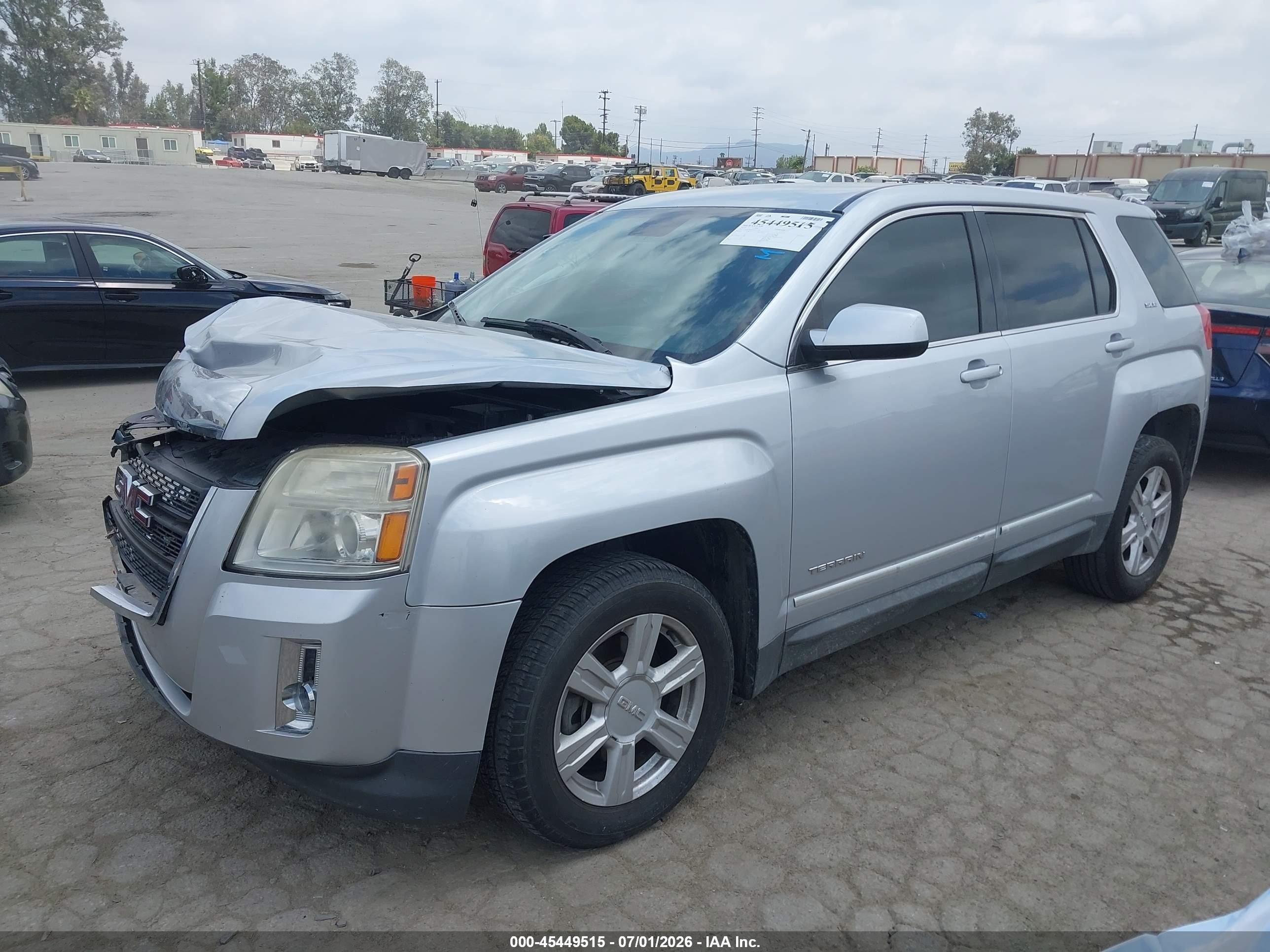 2014 Gmc Terrain Sle-1 Silver vin: 2GKALMEK0E6111938