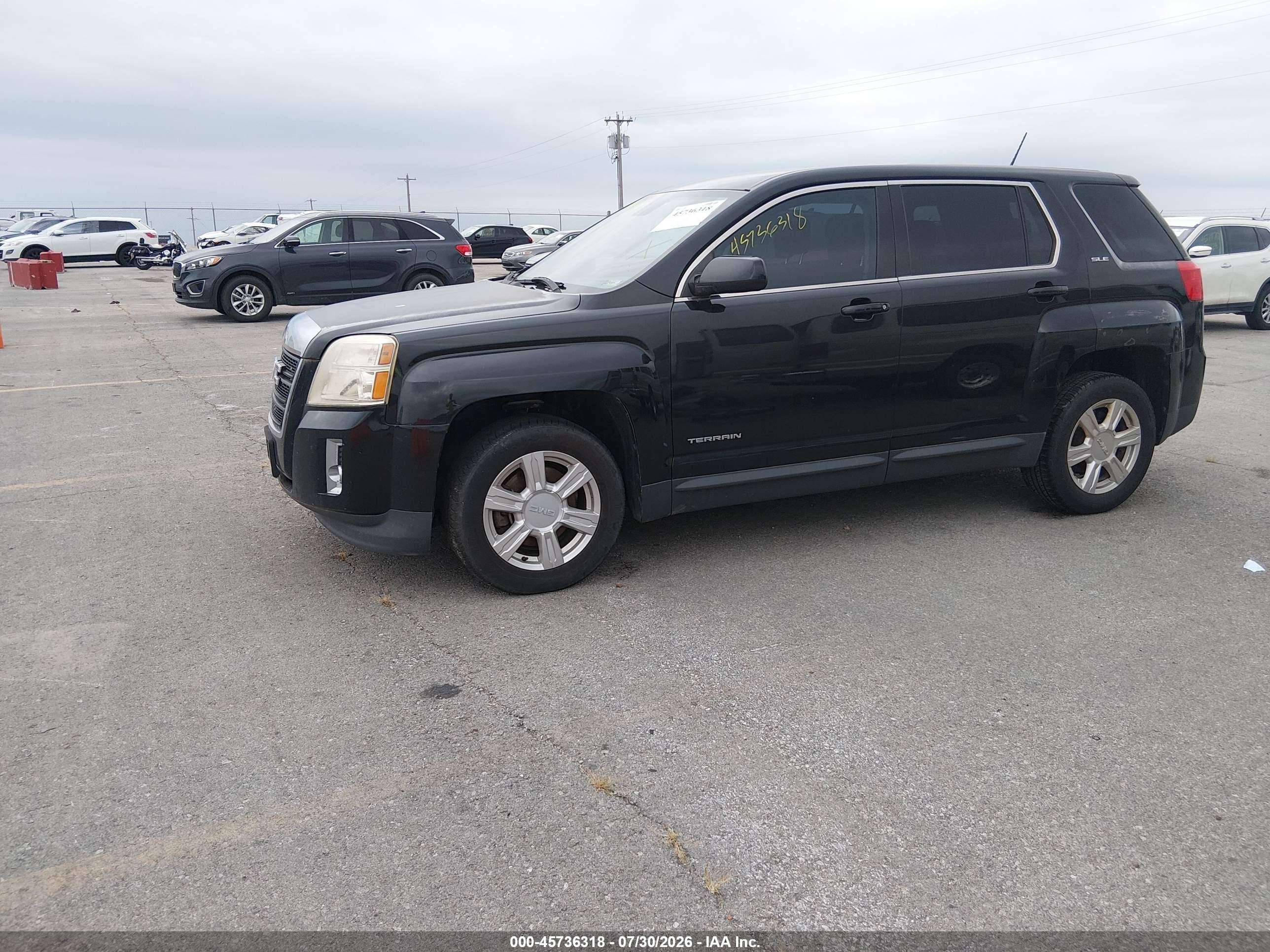 2014 Gmc Terrain Sle-1 Black vin: 2GKALMEK0E6199065