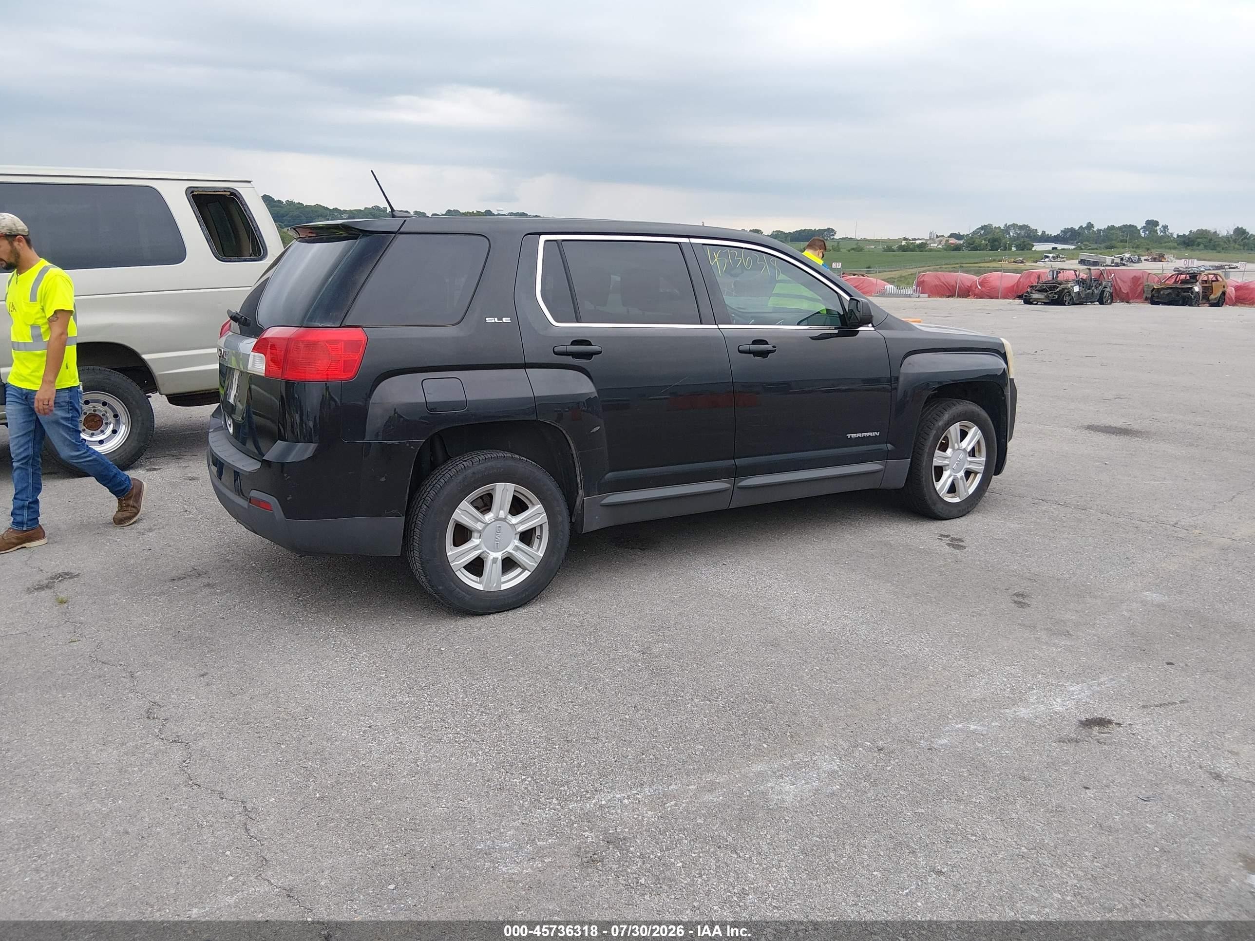 2014 Gmc Terrain Sle-1 Black vin: 2GKALMEK0E6199065