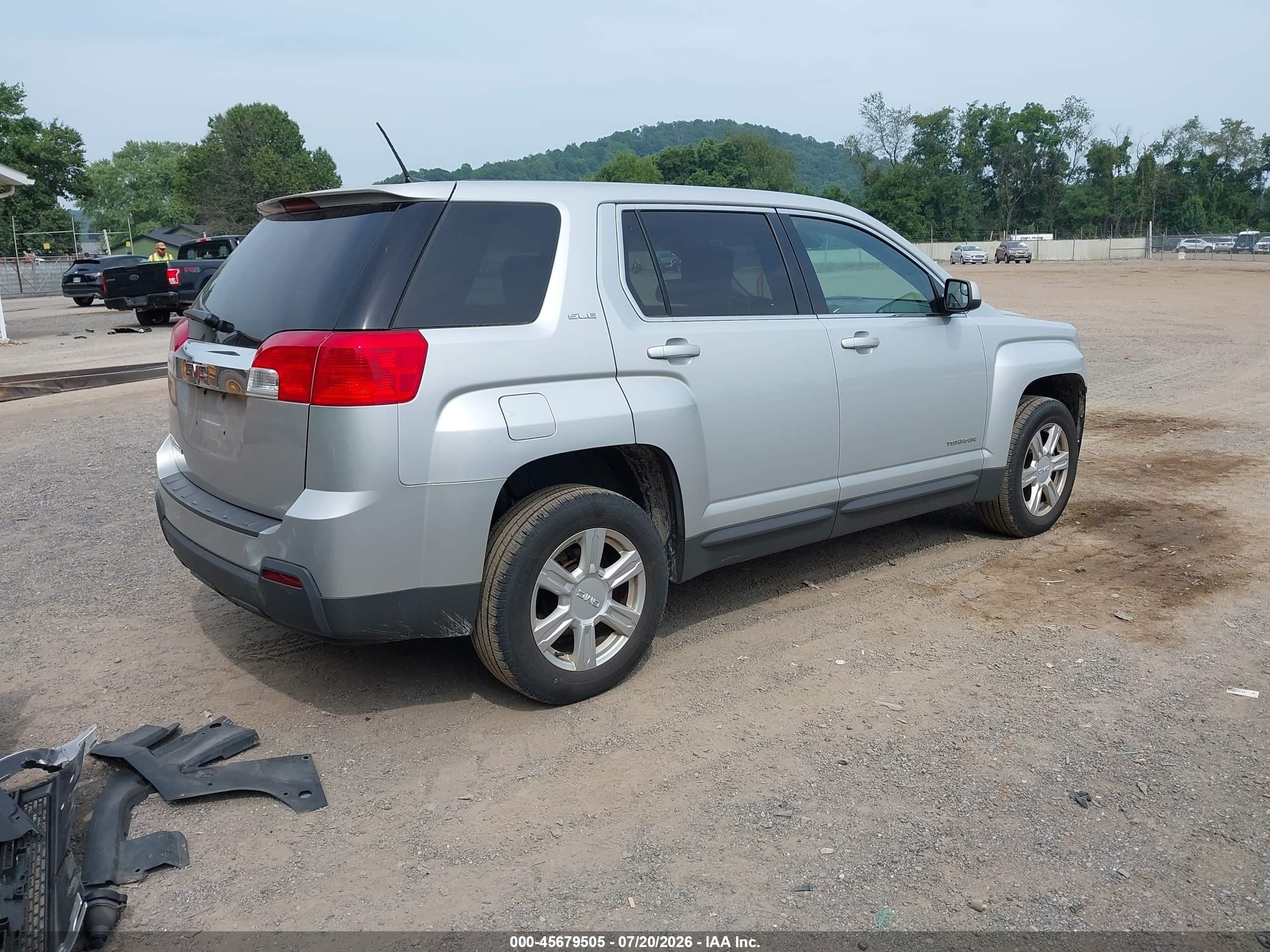 2014 Gmc Terrain Sle-1 Silver vin: 2GKALMEK0E6259393