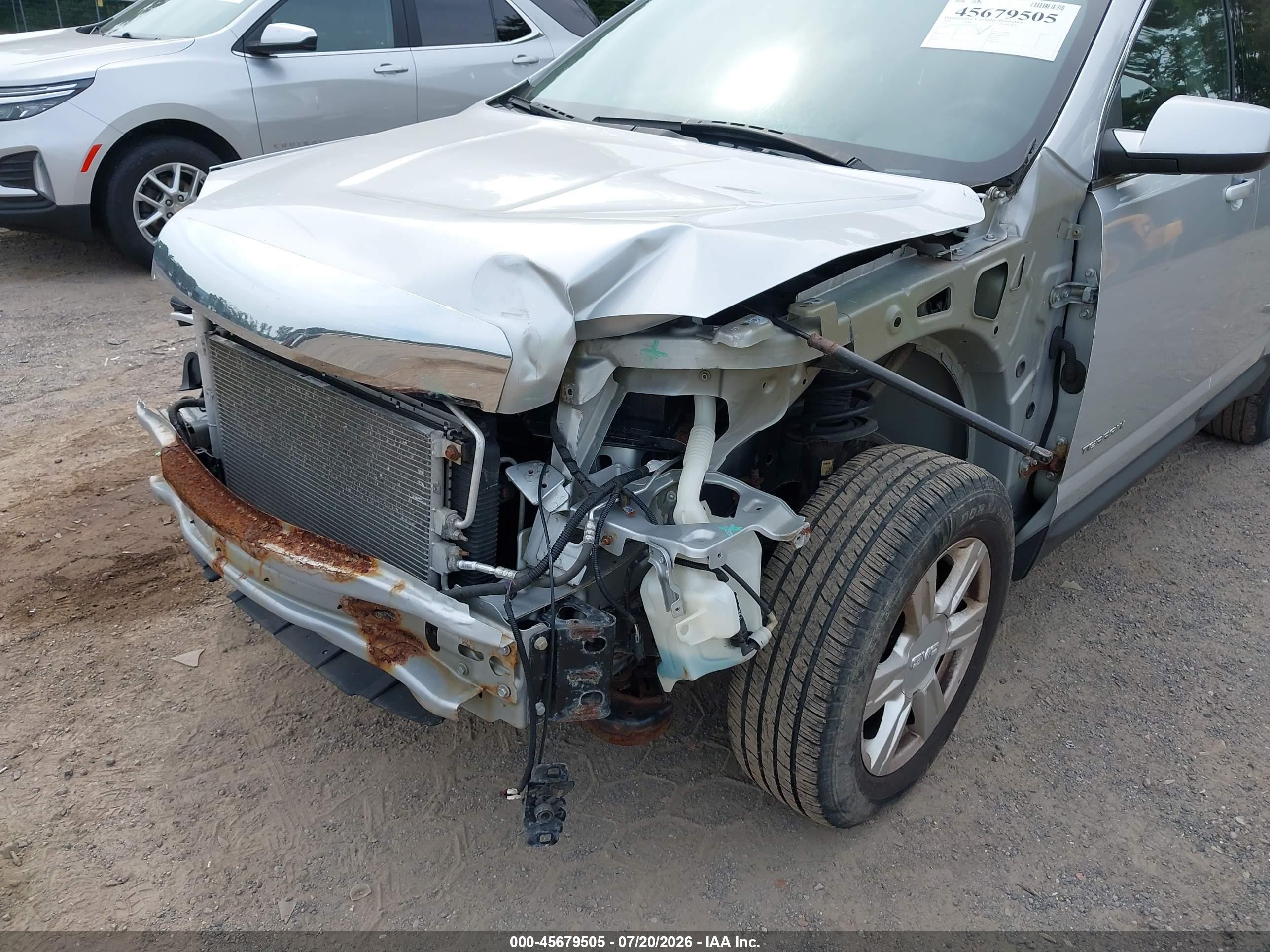 2014 Gmc Terrain Sle-1 Silver vin: 2GKALMEK0E6259393