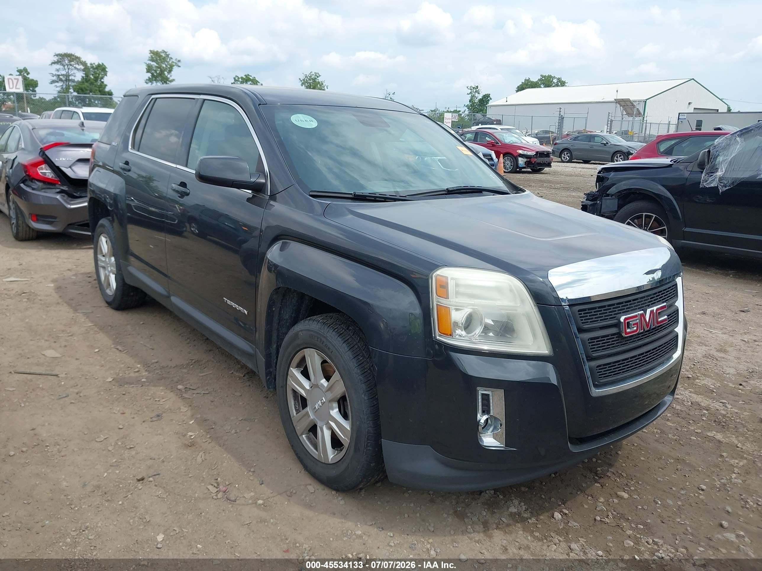 2014 Gmc Terrain Sle-1 Black vin: 2GKALMEK0E6322640