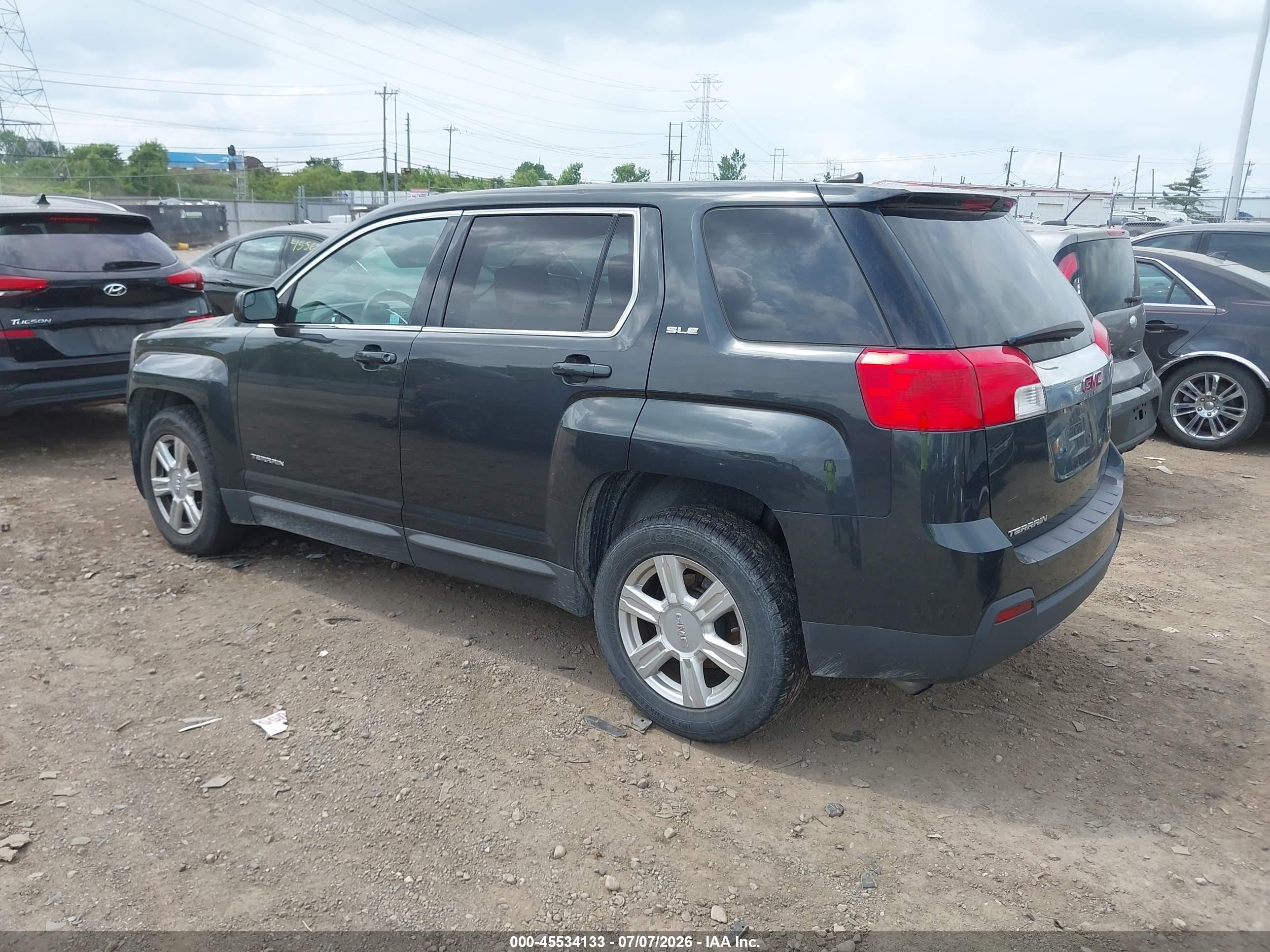 2014 Gmc Terrain Sle-1 Black vin: 2GKALMEK0E6322640