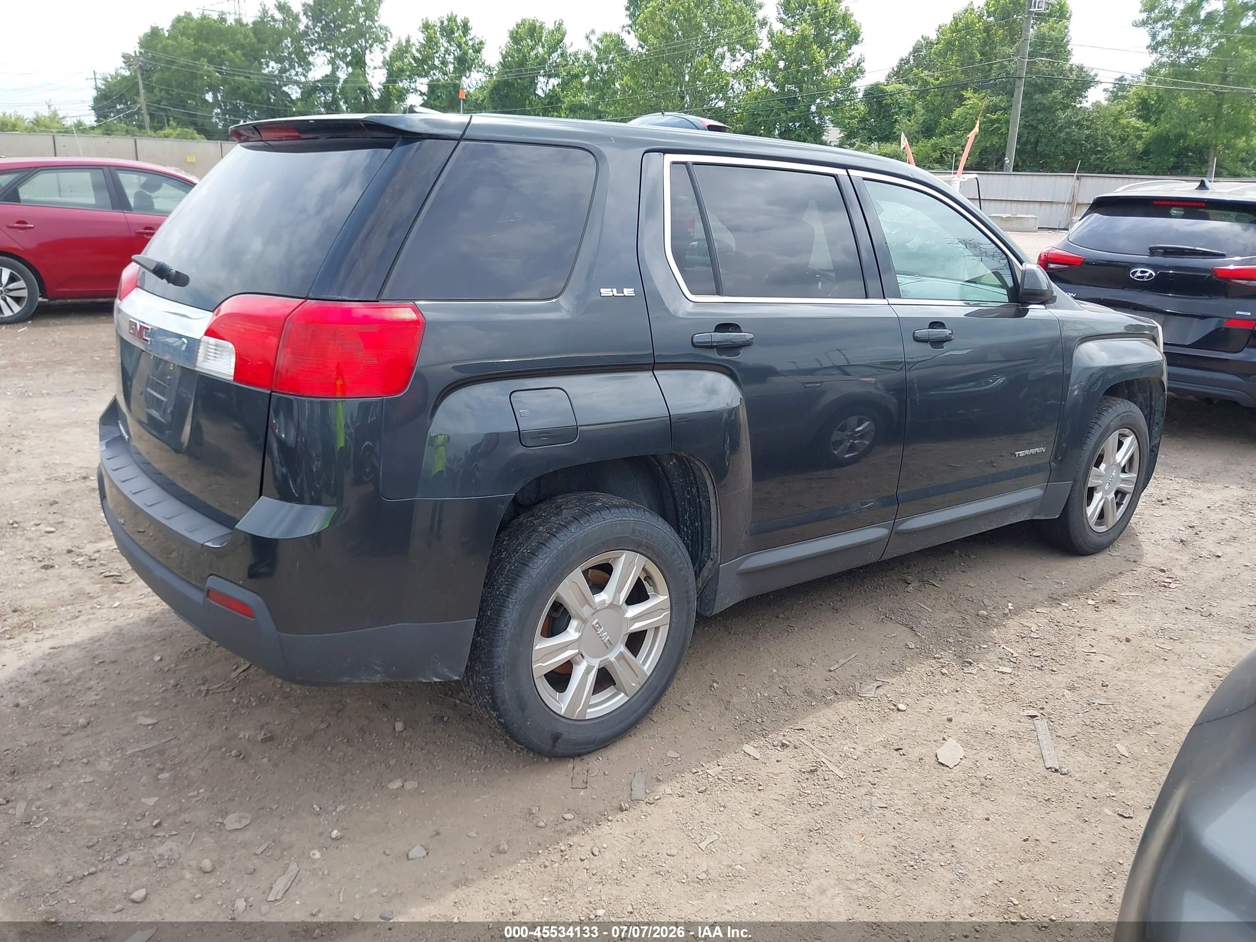 2014 Gmc Terrain Sle-1 Black vin: 2GKALMEK0E6322640