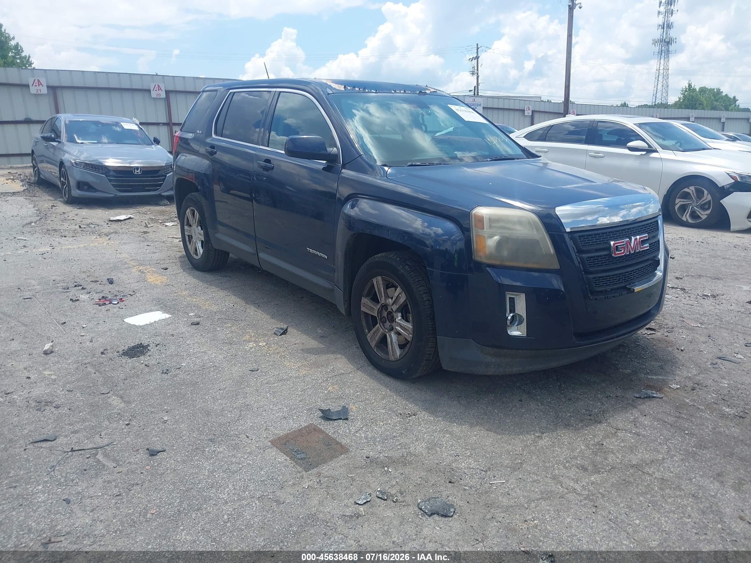 2015 Gmc Terrain Sle Синий vin: 2GKALMEK0F6120303