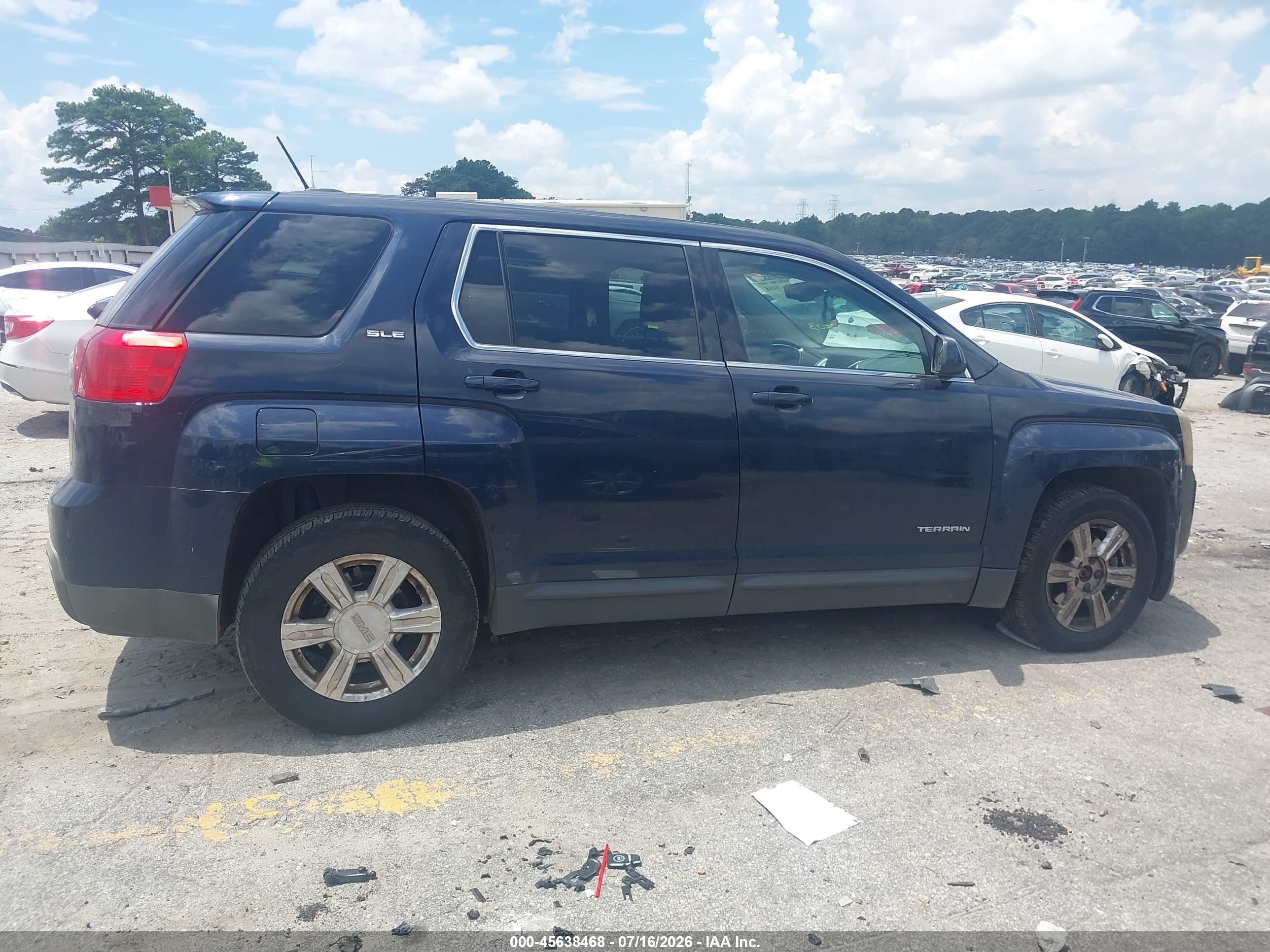 2015 Gmc Terrain Sle Синий vin: 2GKALMEK0F6120303