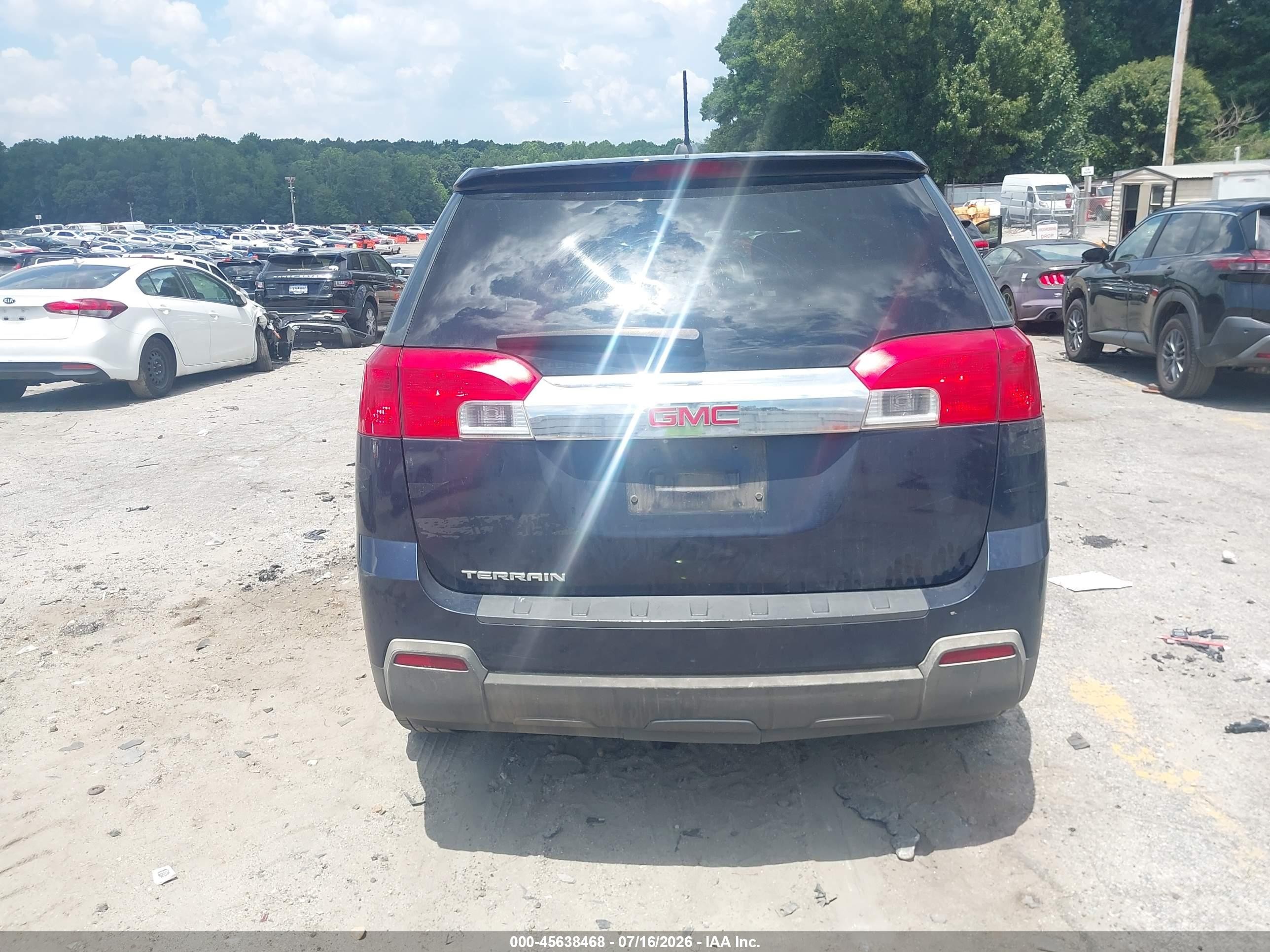 2015 Gmc Terrain Sle Синий vin: 2GKALMEK0F6120303