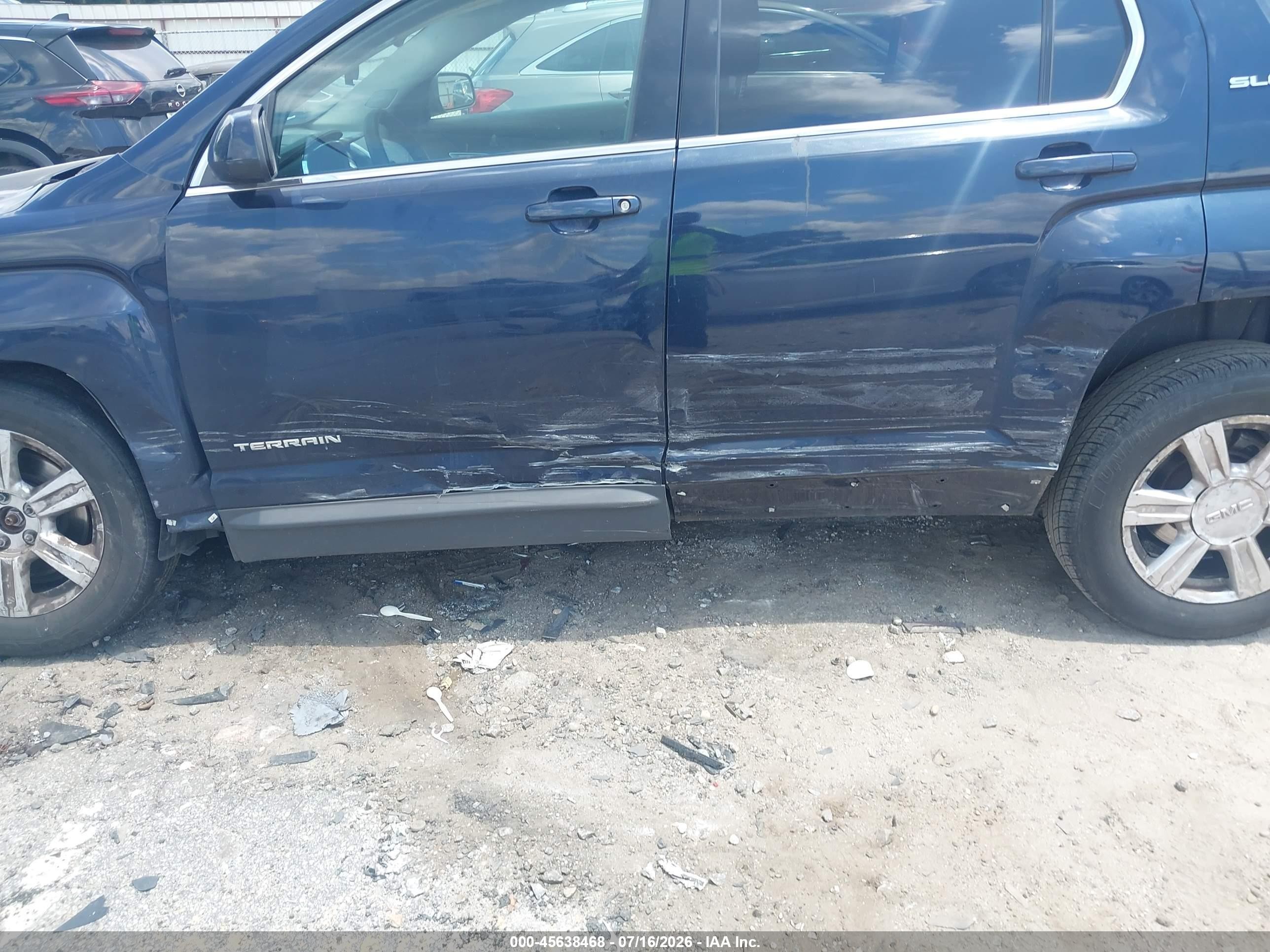 2015 Gmc Terrain Sle Синий vin: 2GKALMEK0F6120303