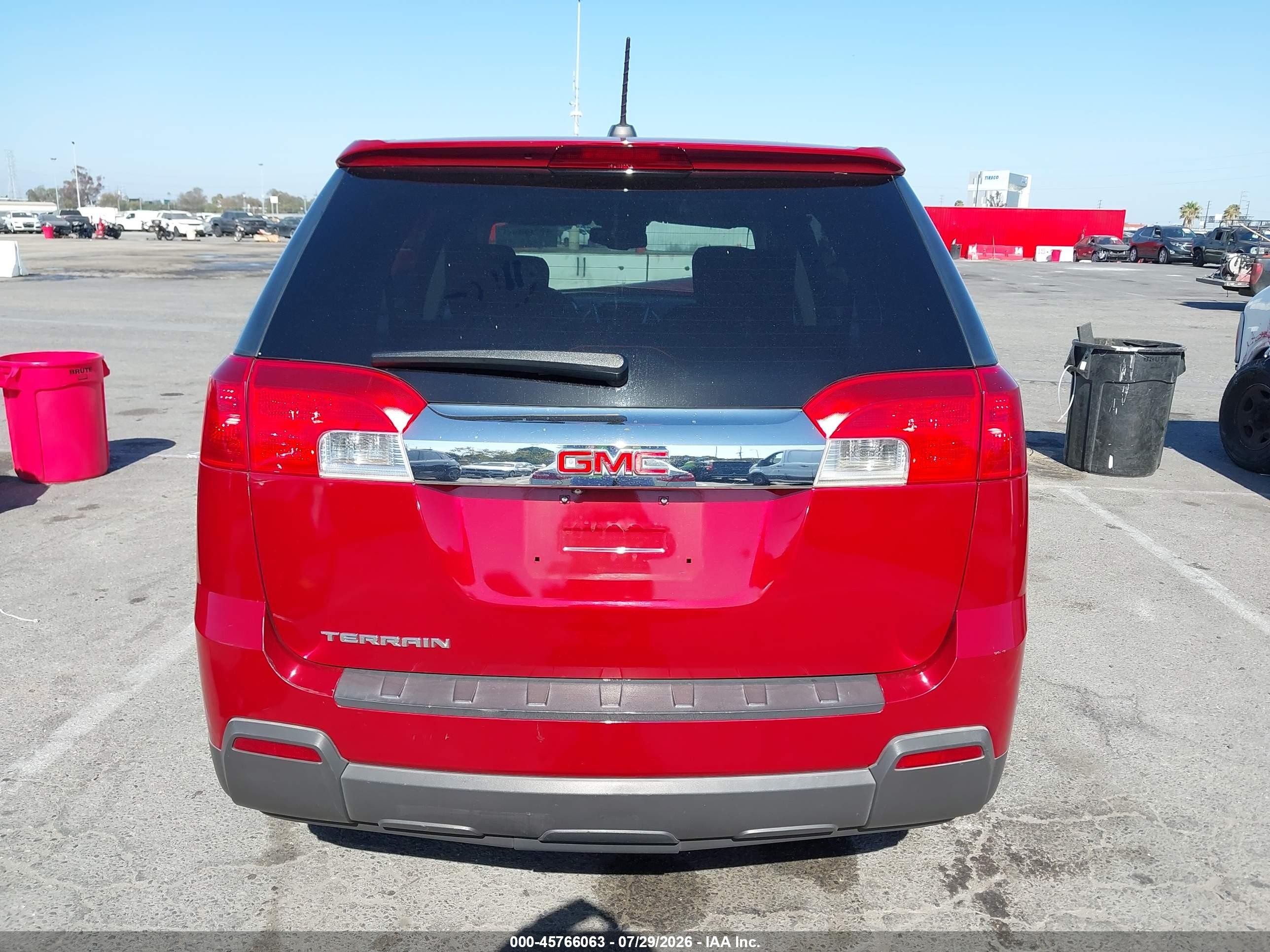 2015 Gmc Terrain Sle-1 Red vin: 2GKALMEK0F6332831