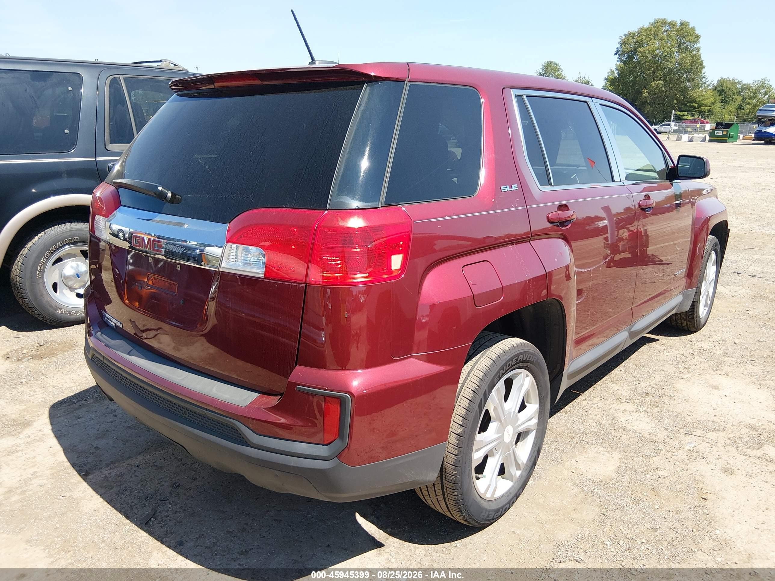 2017 Gmc Terrain Sle-1 Red vin: 2GKALMEK0H6247846