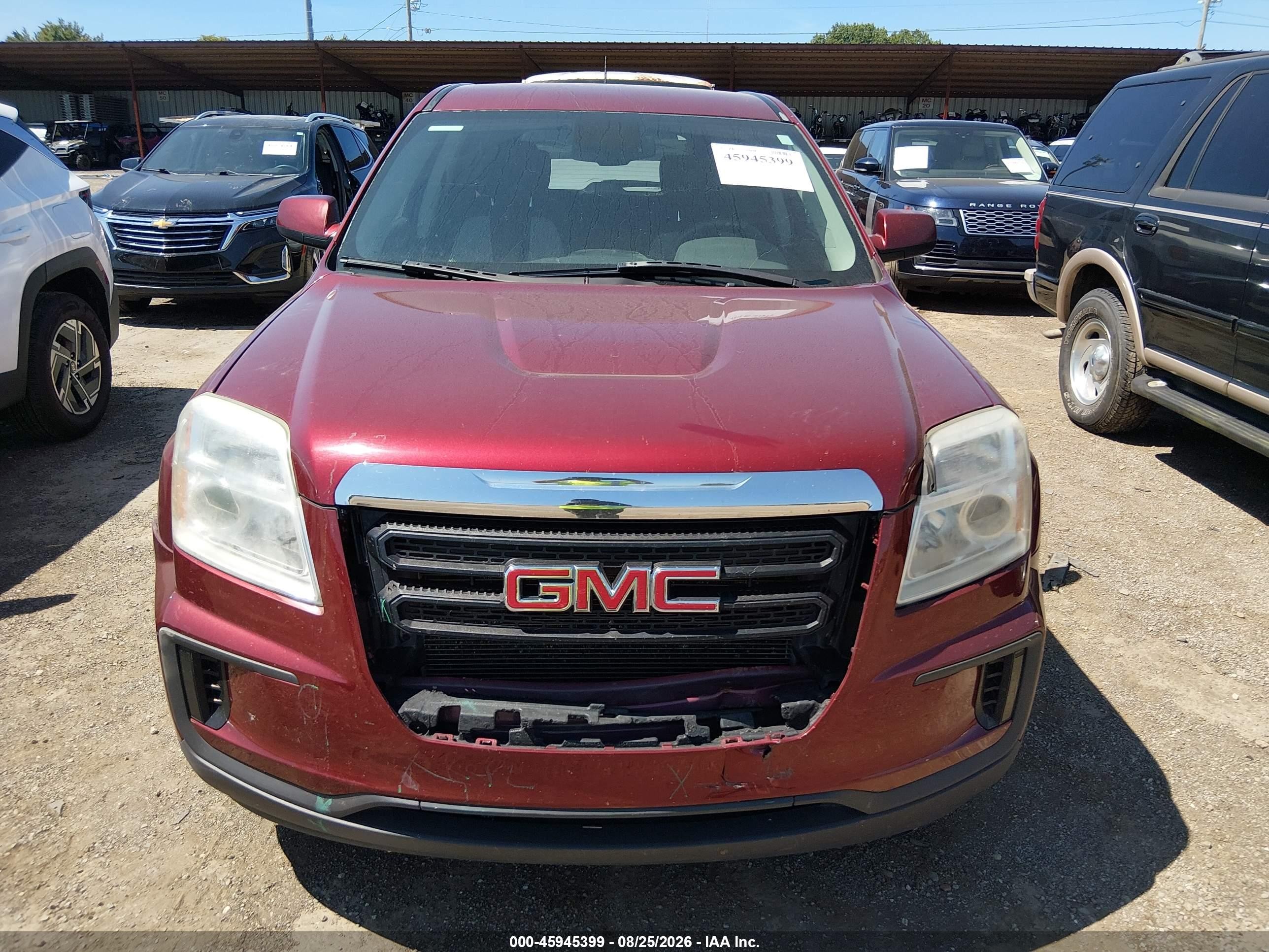 2017 Gmc Terrain Sle-1 Red vin: 2GKALMEK0H6247846