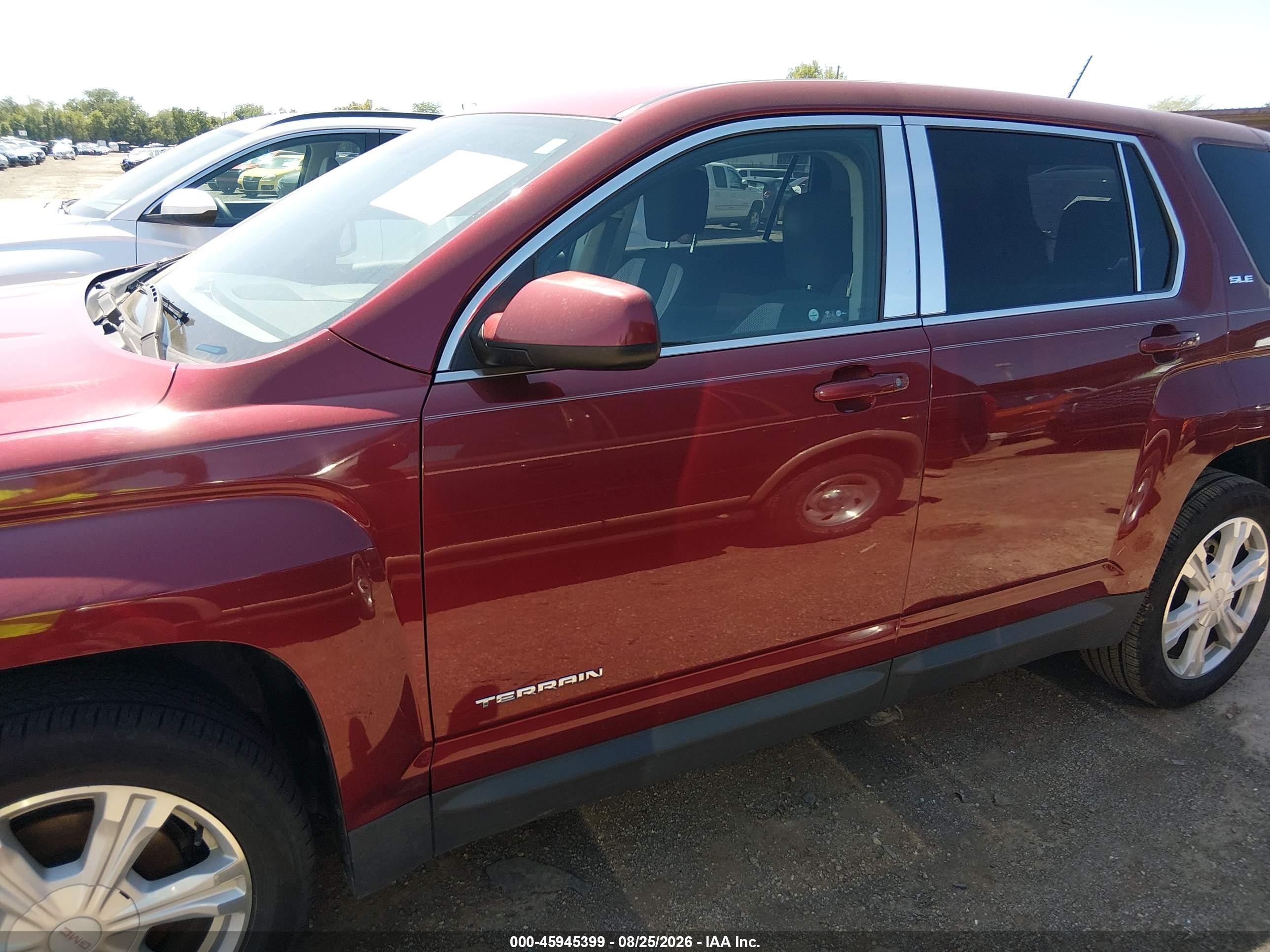 2017 Gmc Terrain Sle-1 Red vin: 2GKALMEK0H6247846