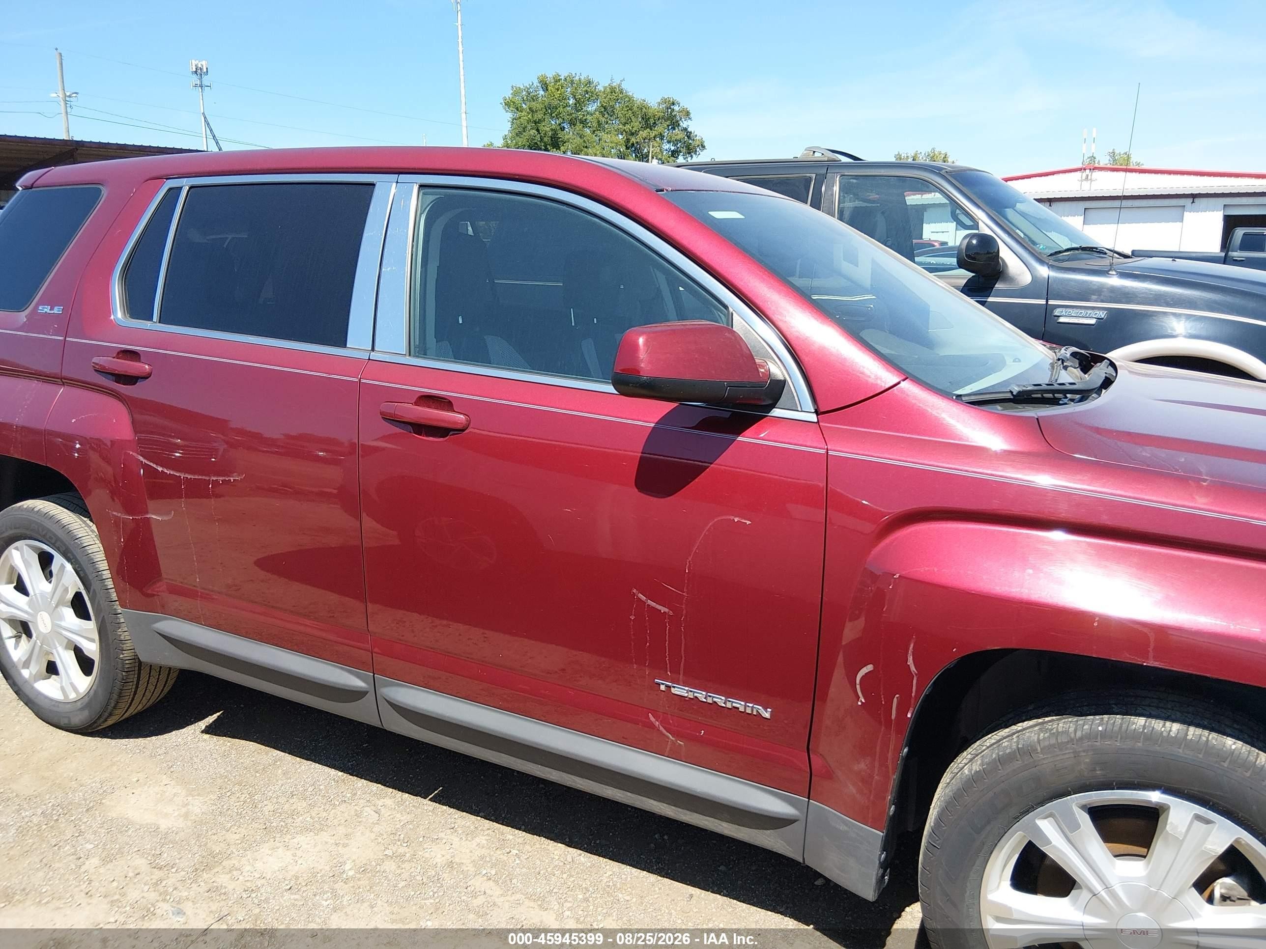 2017 Gmc Terrain Sle-1 Red vin: 2GKALMEK0H6247846