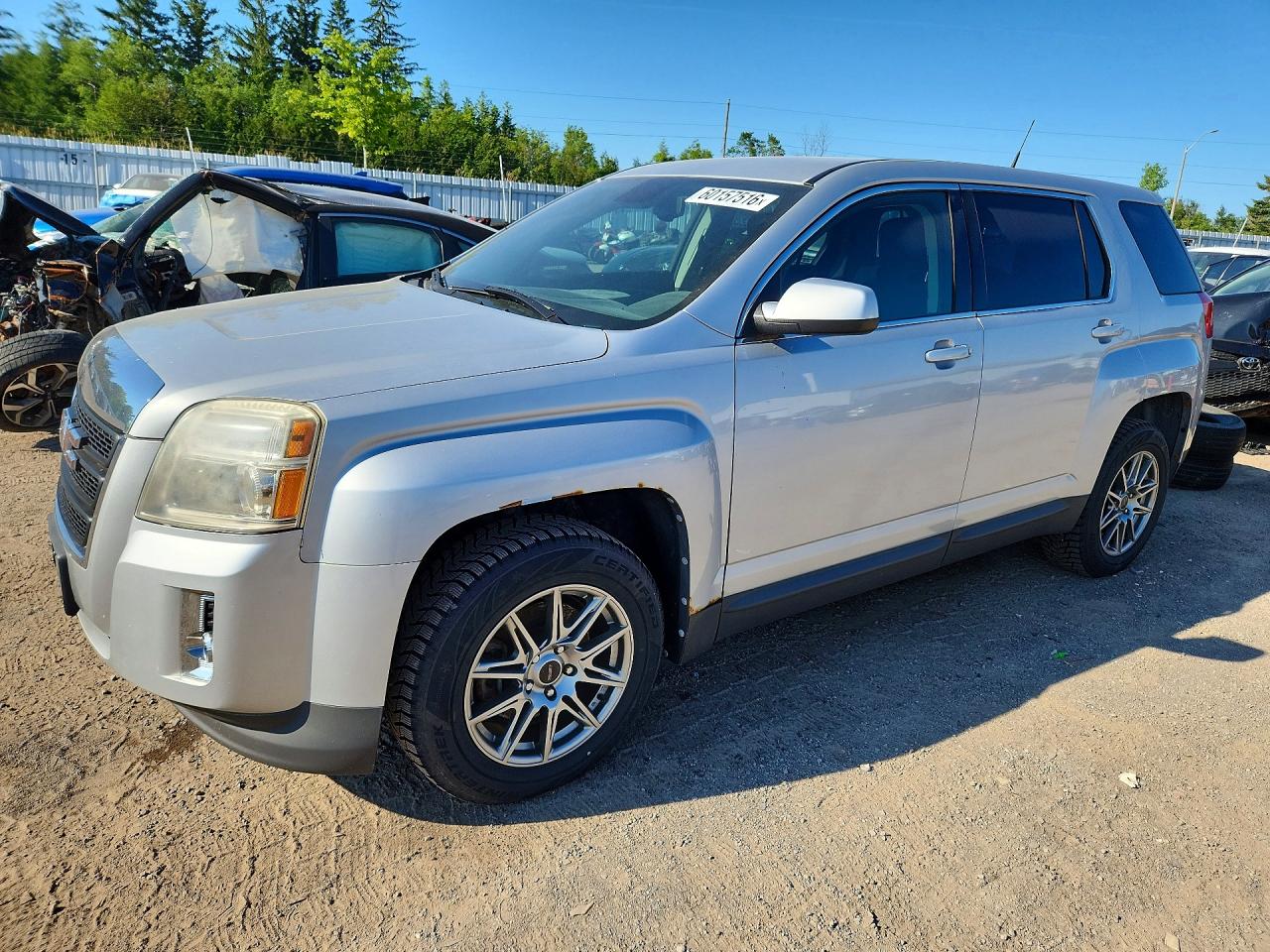 2012 Gmc Terrain Sle Silver vin: 2GKALMEK1C6184782