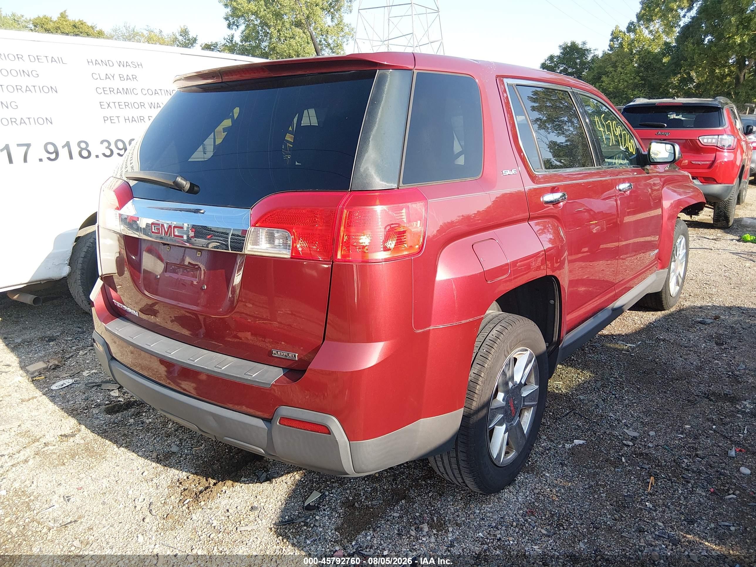 2012 Gmc Terrain Sle-1 Red vin: 2GKALMEK1C6240784