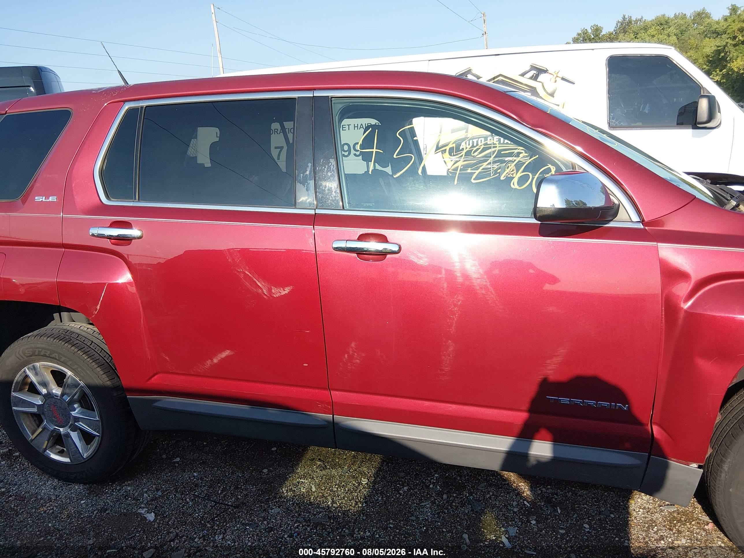 2012 Gmc Terrain Sle-1 Red vin: 2GKALMEK1C6240784