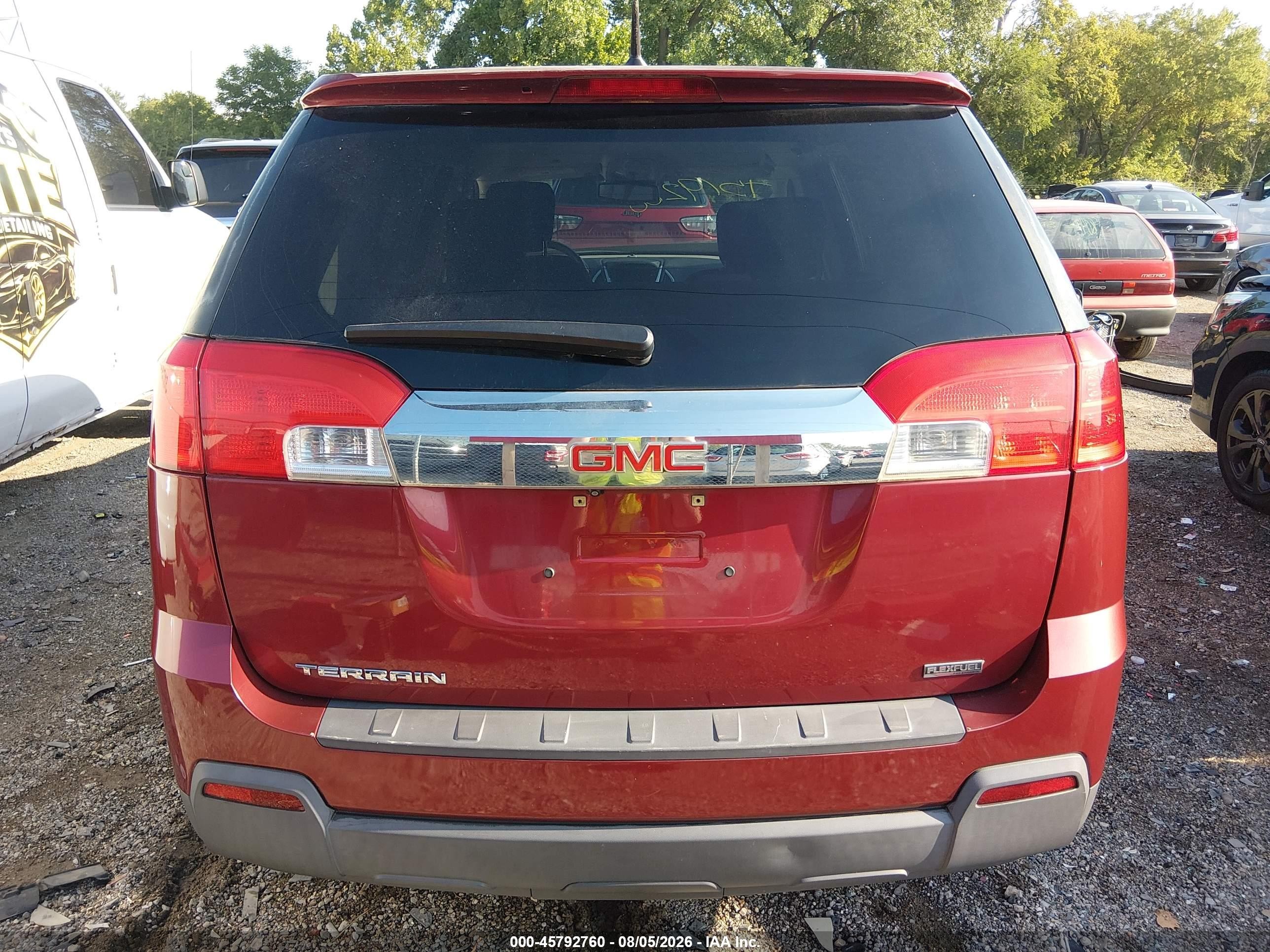 2012 Gmc Terrain Sle-1 Red vin: 2GKALMEK1C6240784