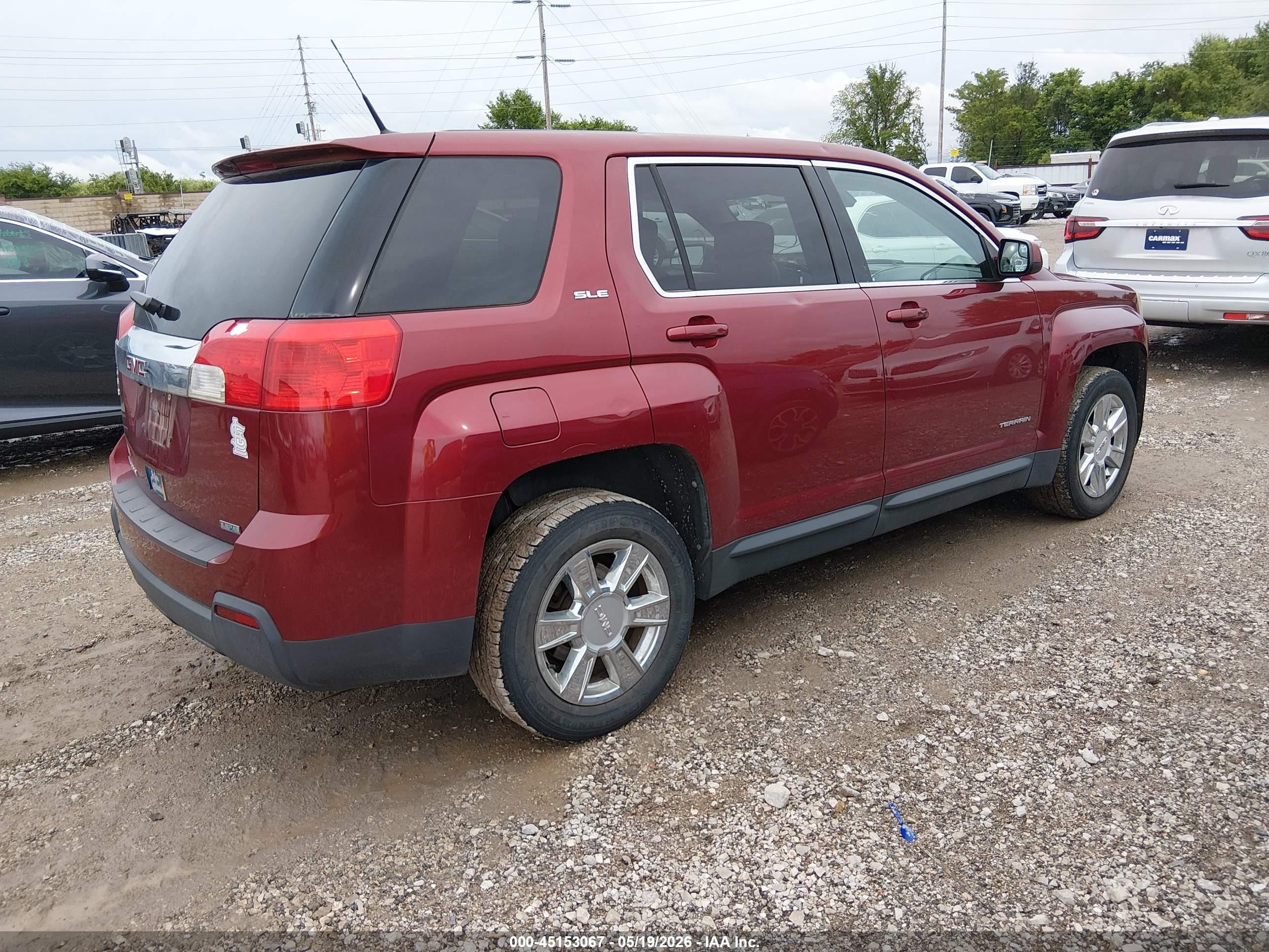 2012 Gmc Terrain Sle-1 Maroon vin: 2GKALMEK1C6242521