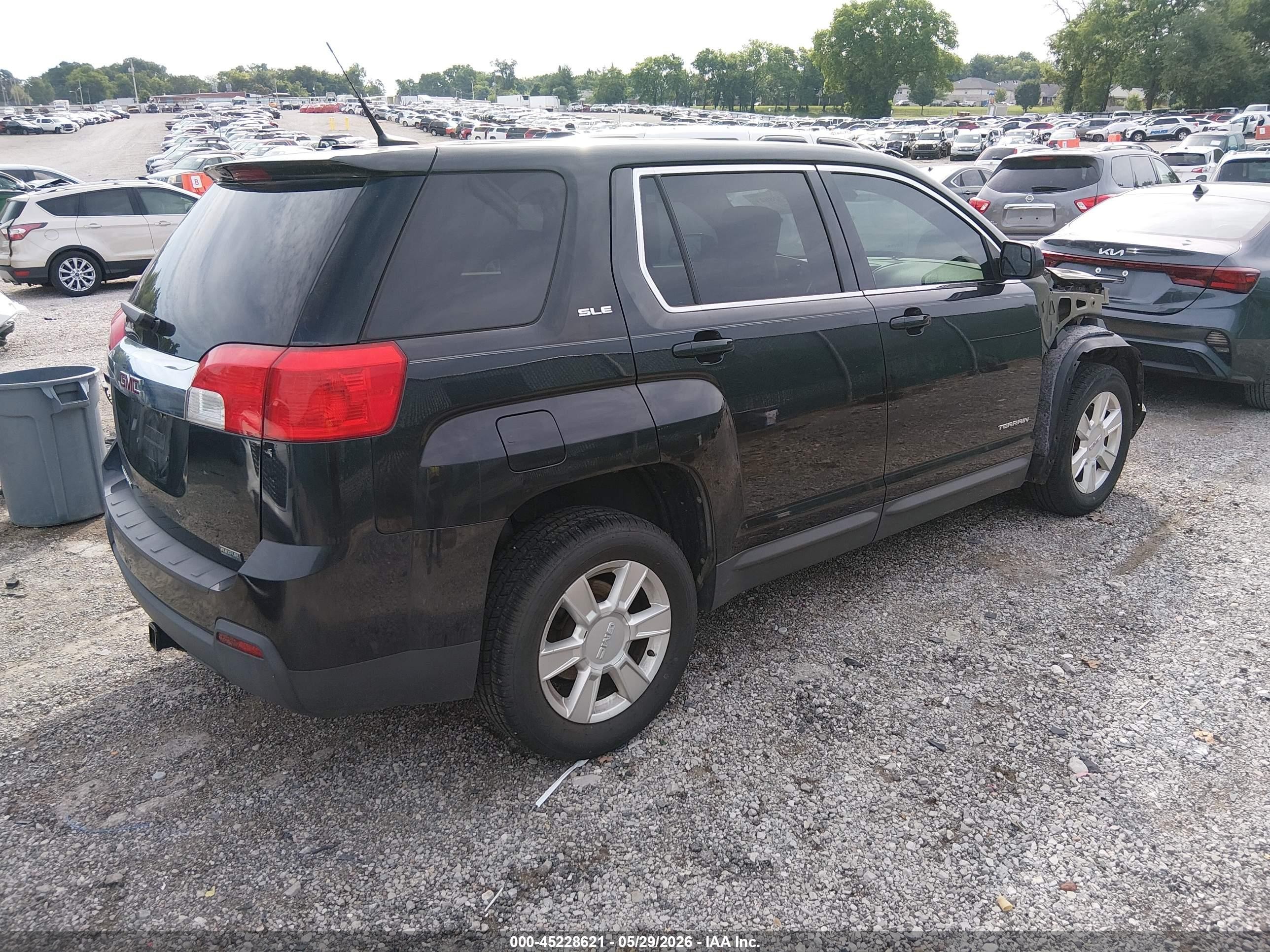 2012 Gmc Terrain Sle-1 Black vin: 2GKALMEK1C6246598
