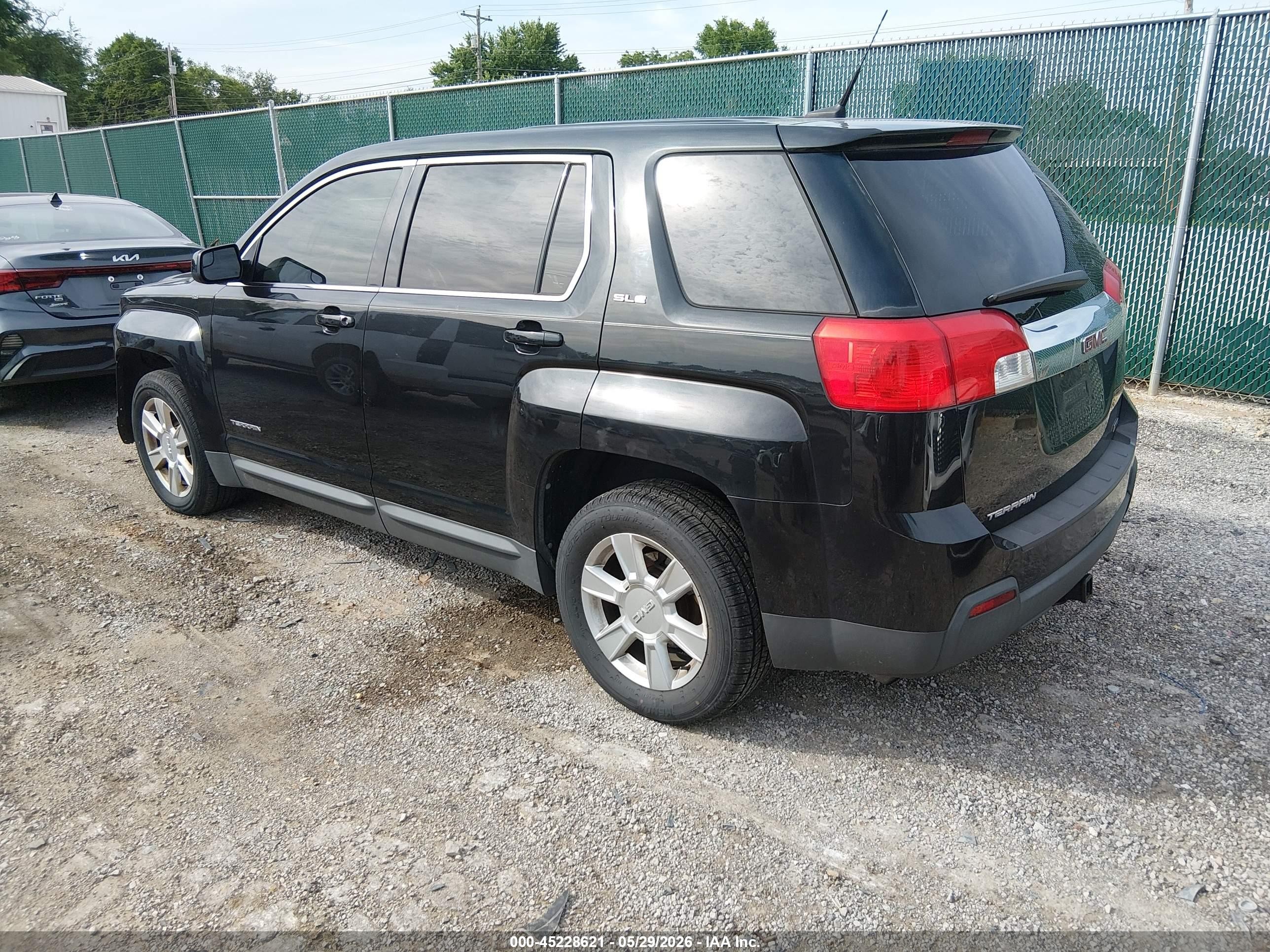 2012 Gmc Terrain Sle-1 Black vin: 2GKALMEK1C6246598