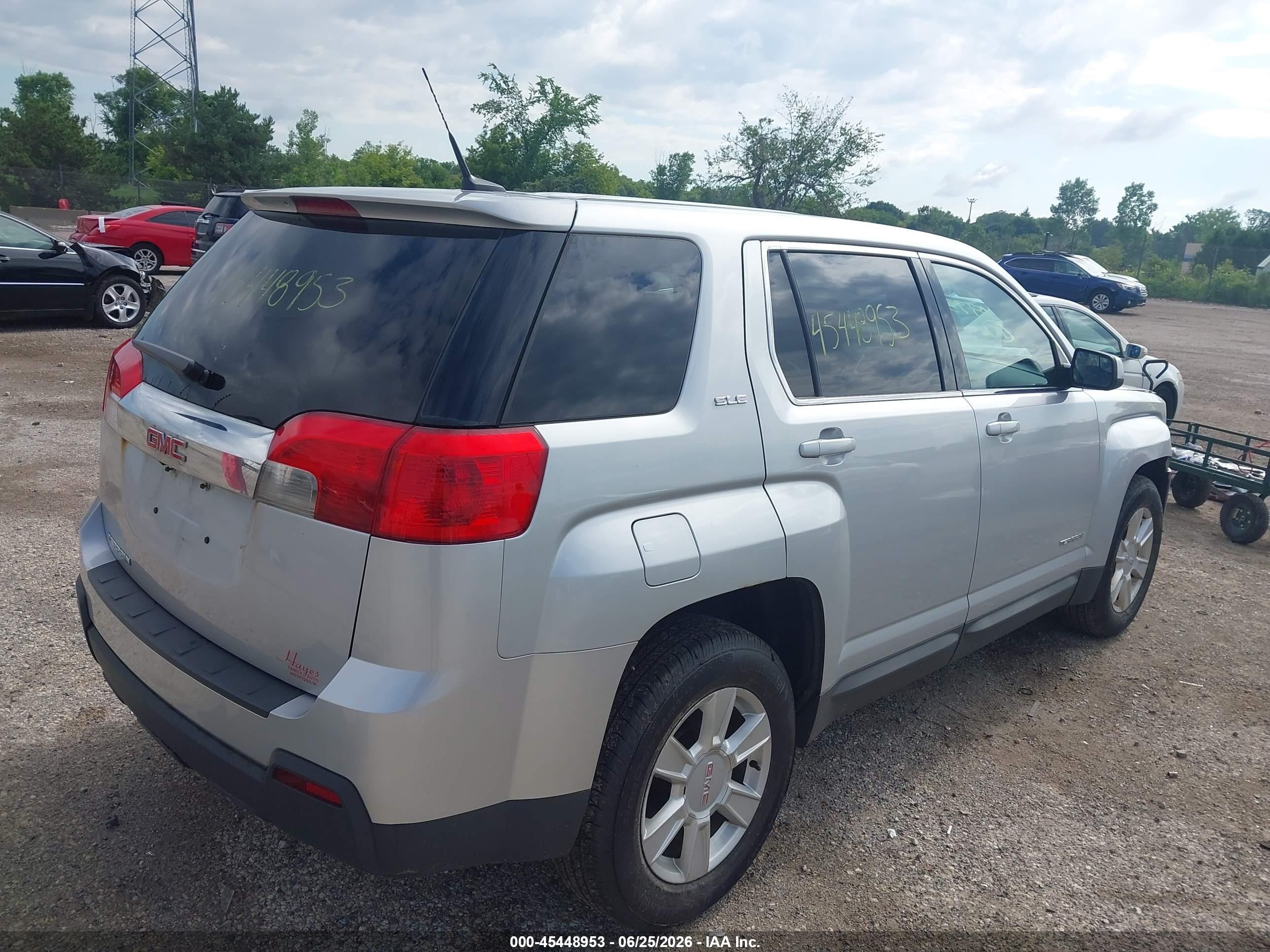 2013 Gmc Terrain Sle-1 Silver vin: 2GKALMEK1D6115589