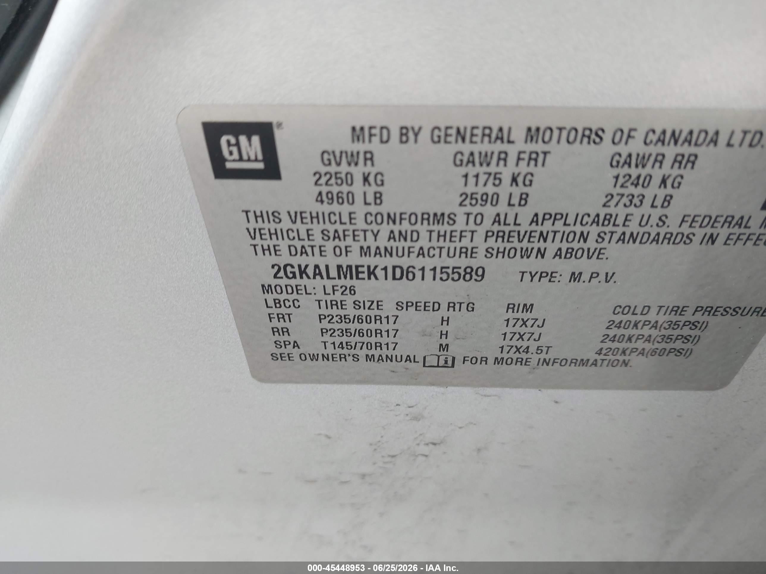 2013 Gmc Terrain Sle-1 Silver vin: 2GKALMEK1D6115589
