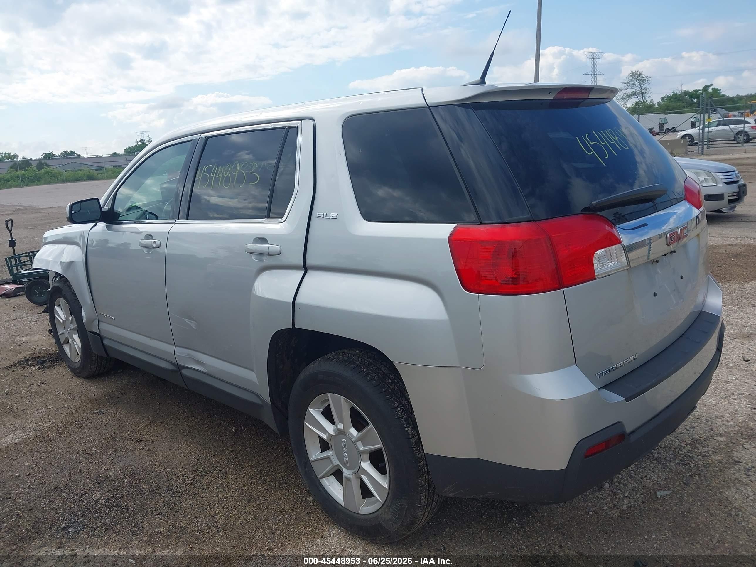 2013 Gmc Terrain Sle-1 Silver vin: 2GKALMEK1D6115589
