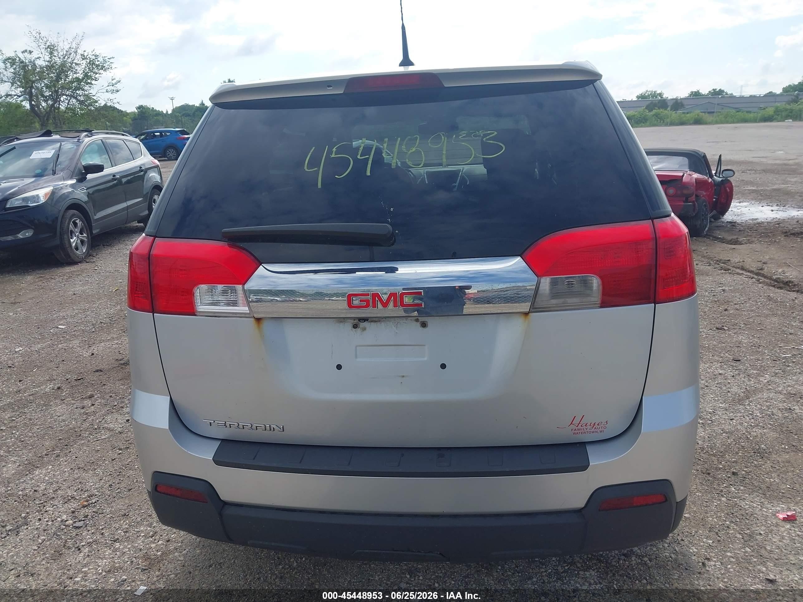 2013 Gmc Terrain Sle-1 Silver vin: 2GKALMEK1D6115589