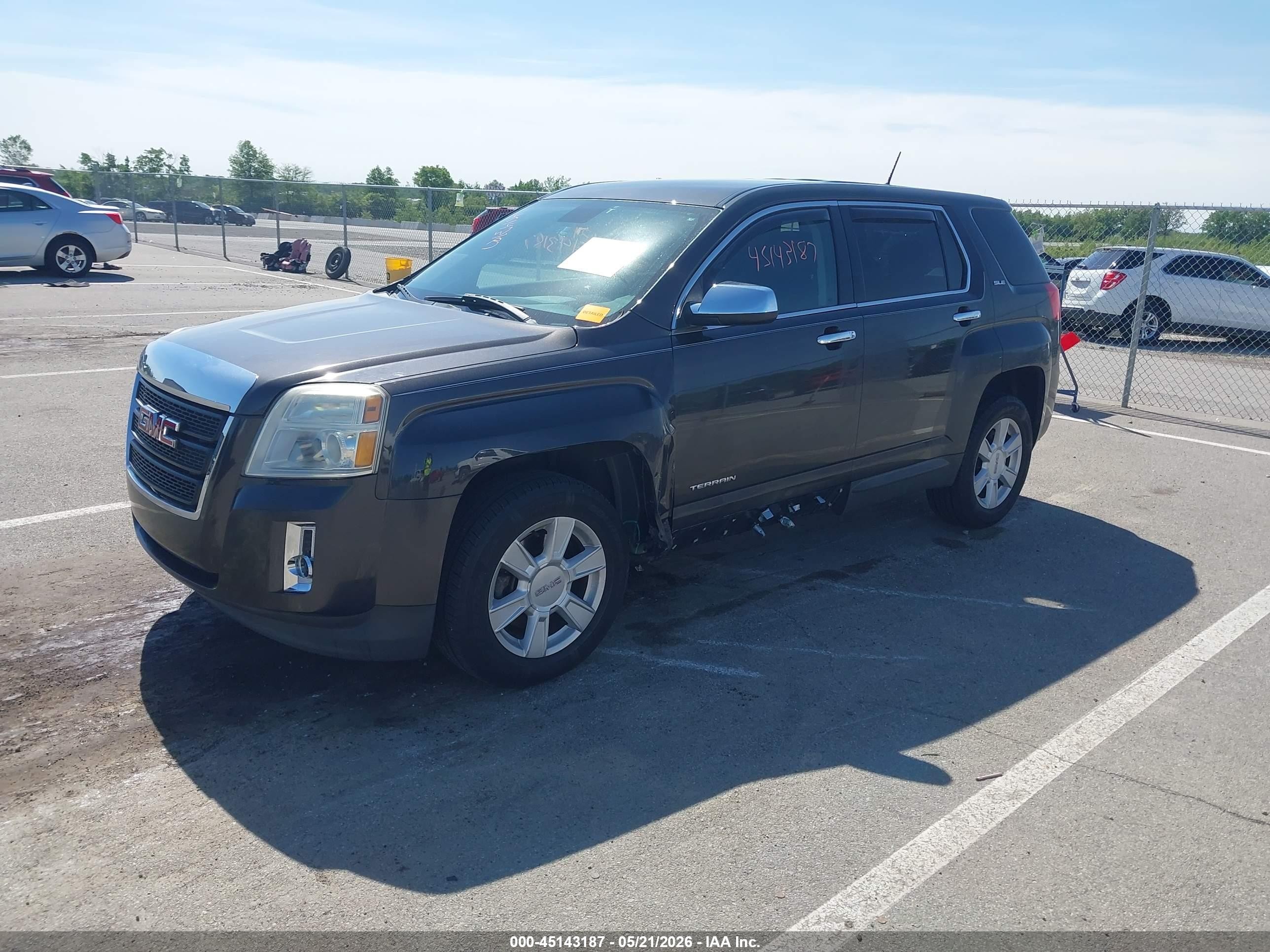 2013 Gmc Terrain Sle-1 Gray vin: 2GKALMEK1D6165232