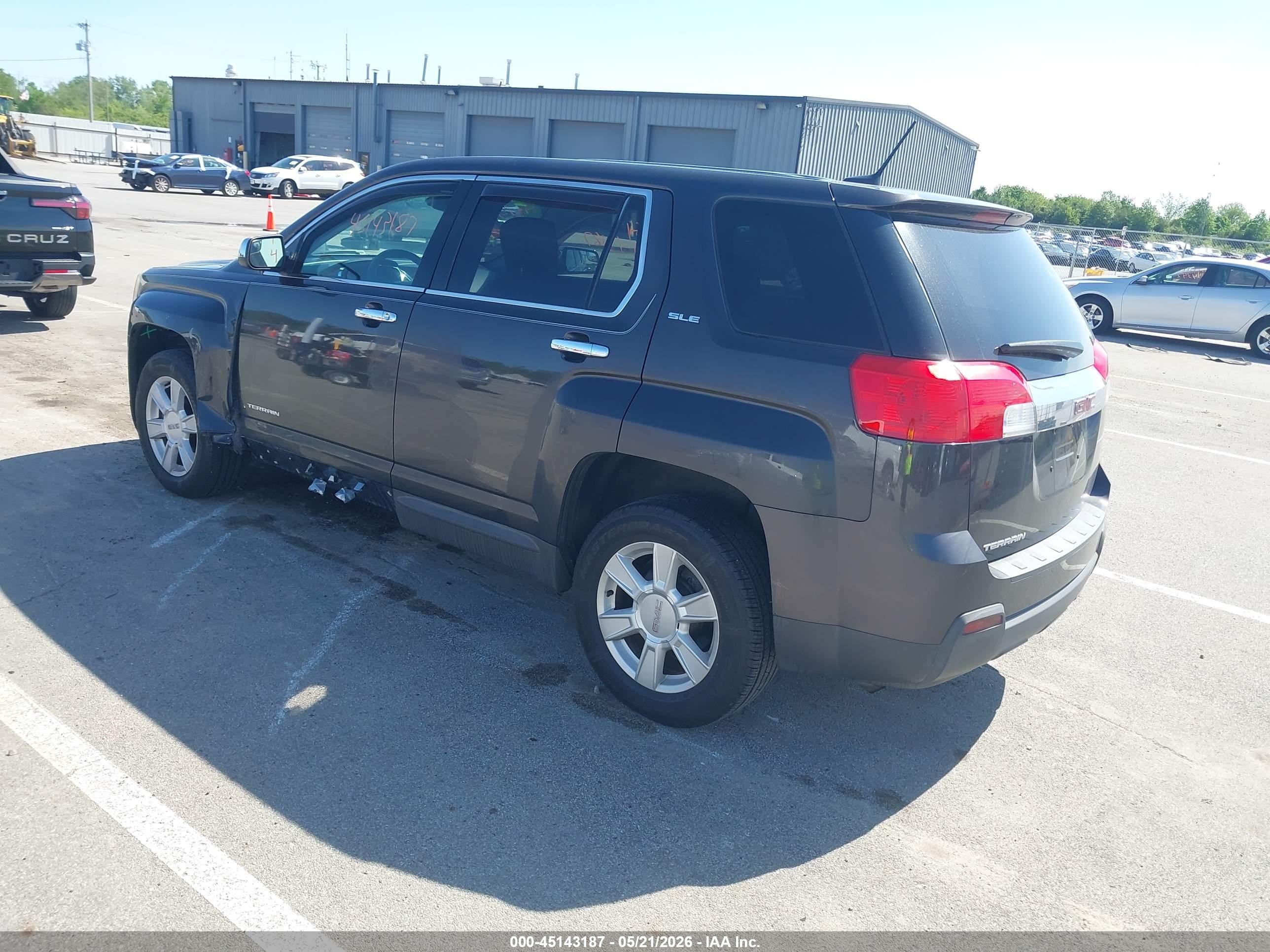 2013 Gmc Terrain Sle-1 Gray vin: 2GKALMEK1D6165232