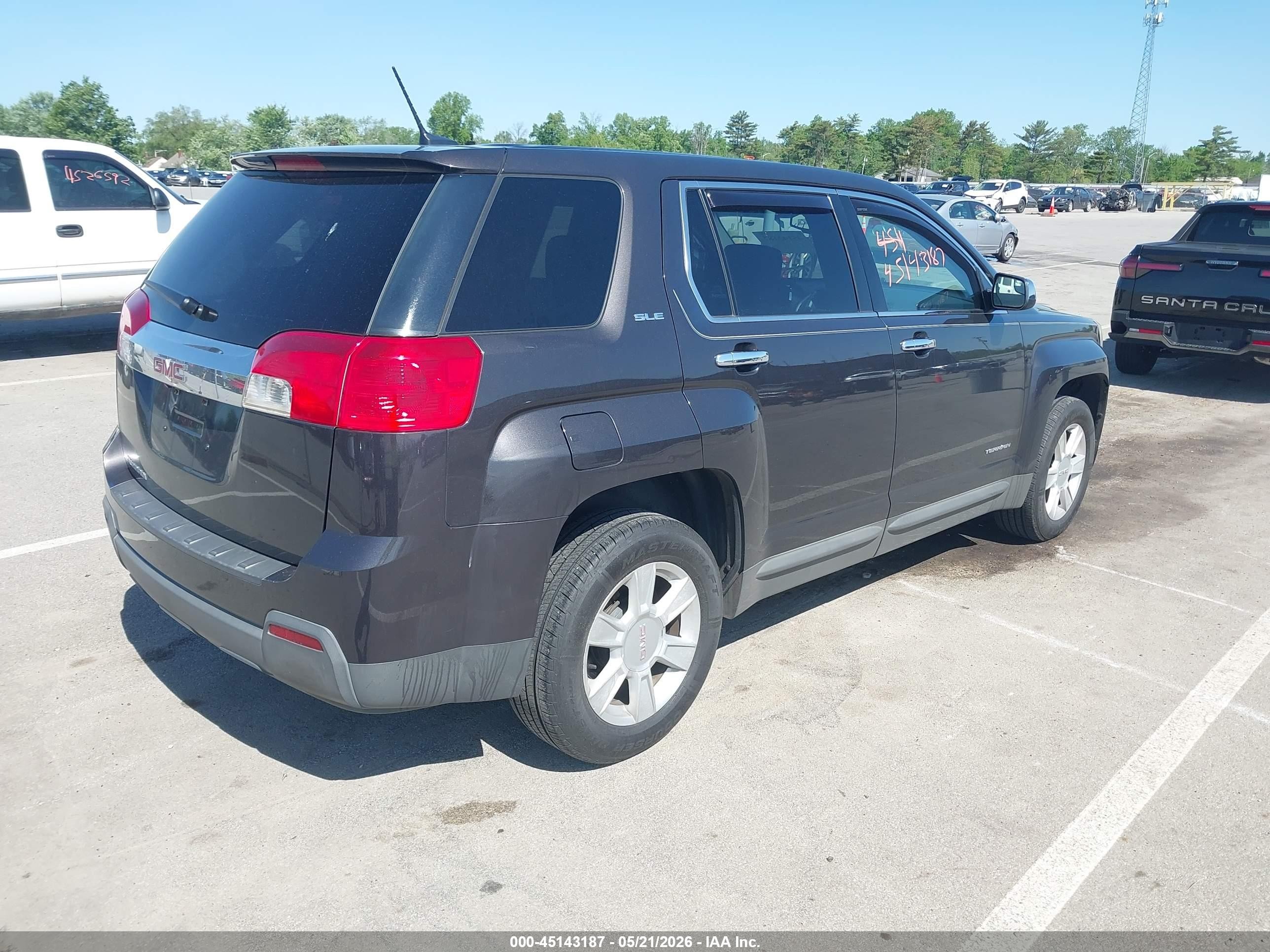 2013 Gmc Terrain Sle-1 Gray vin: 2GKALMEK1D6165232