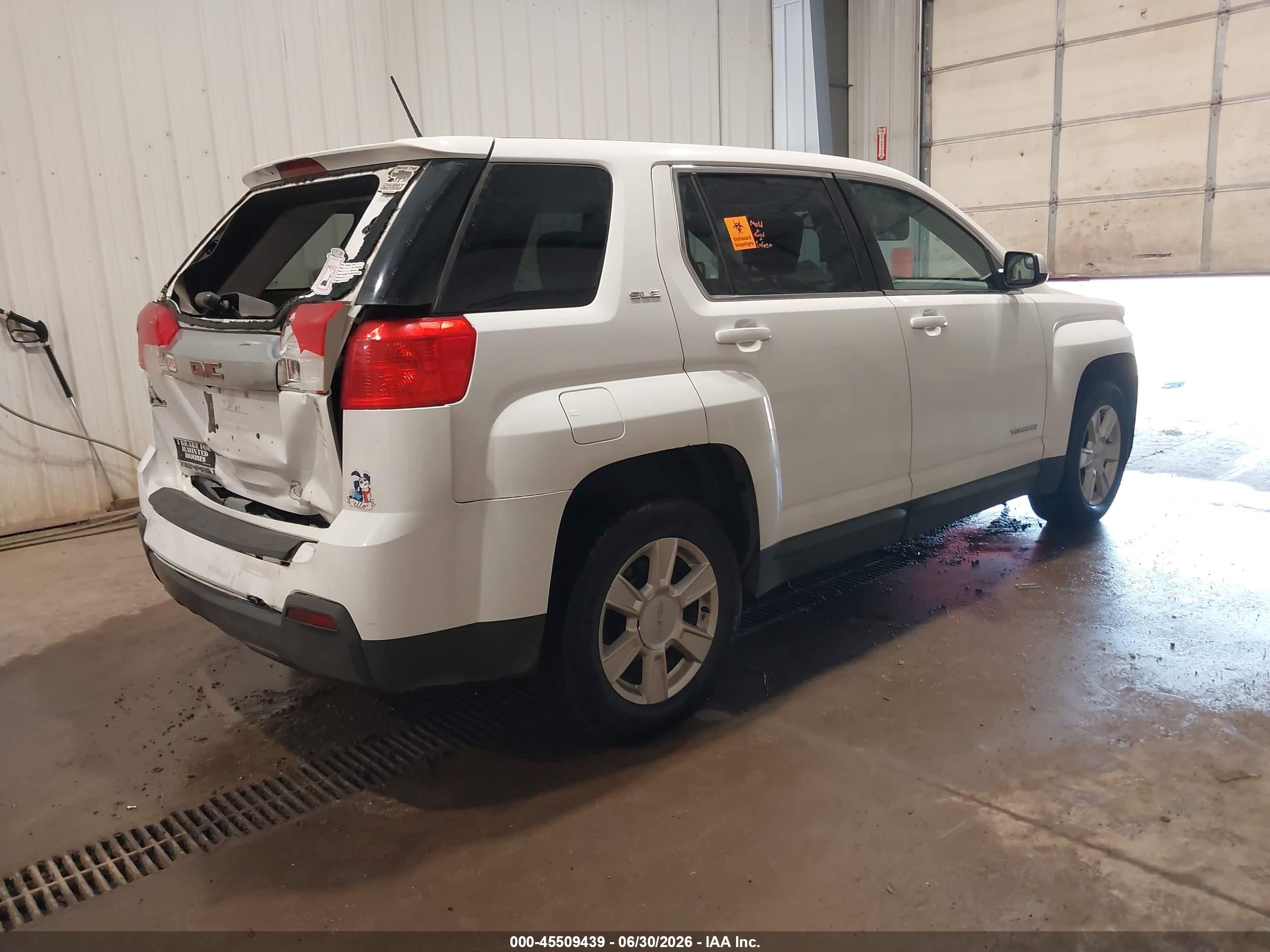 2013 Gmc Terrain Sle-1 White vin: 2GKALMEK1D6268313