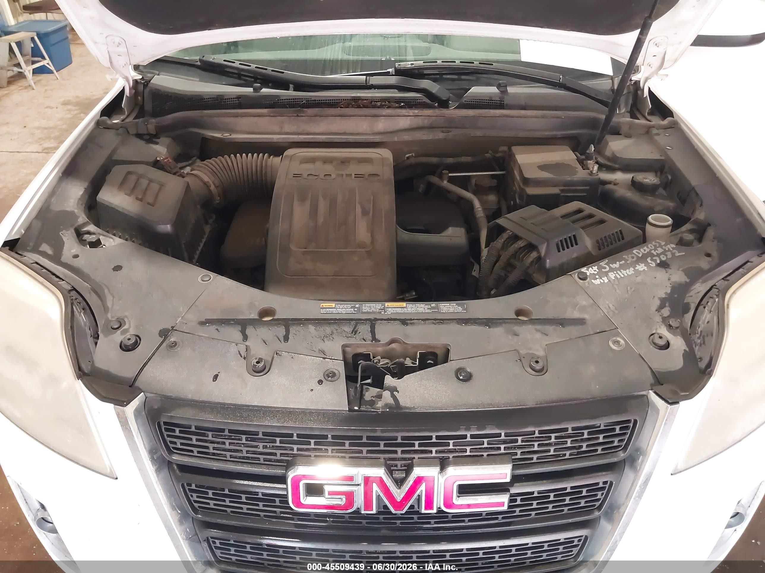 2013 Gmc Terrain Sle-1 White vin: 2GKALMEK1D6268313