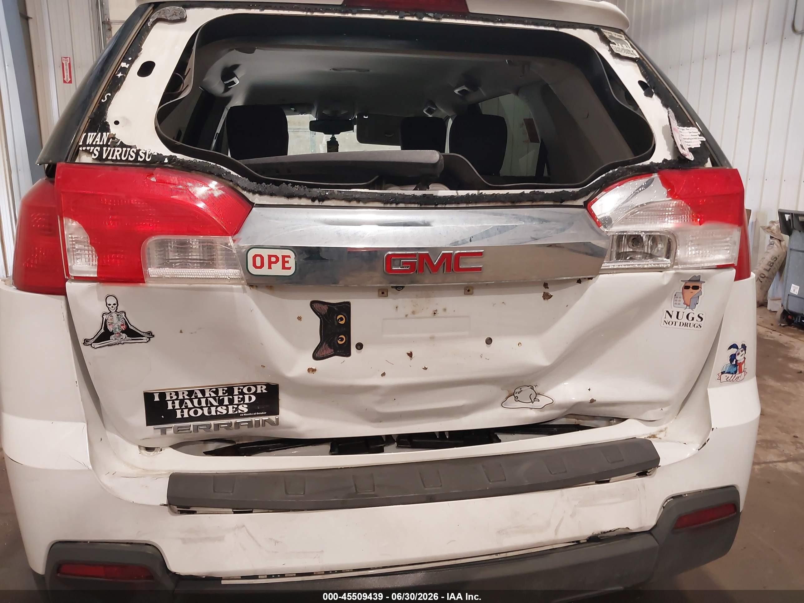 2013 Gmc Terrain Sle-1 White vin: 2GKALMEK1D6268313