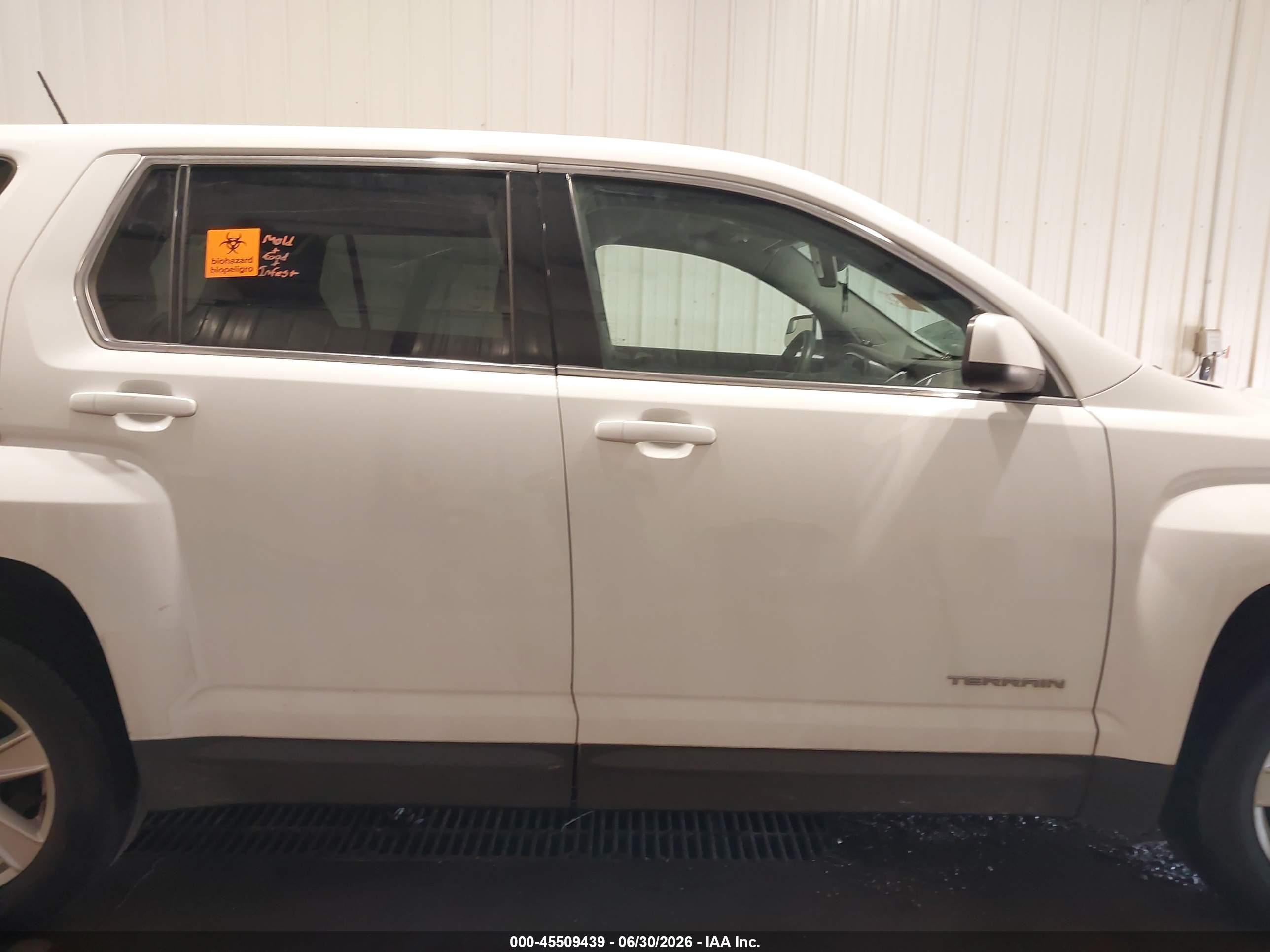2013 Gmc Terrain Sle-1 White vin: 2GKALMEK1D6268313