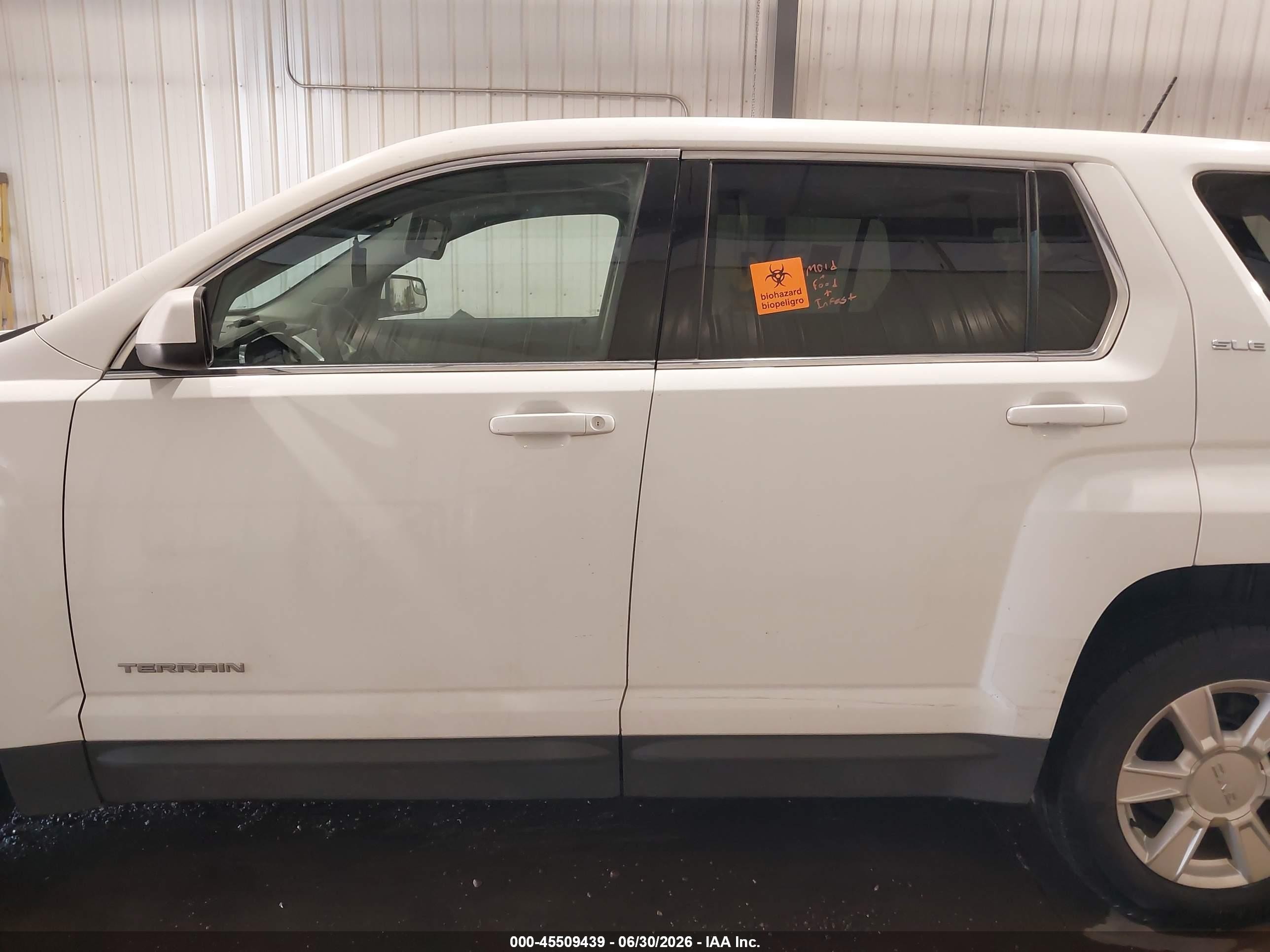 2013 Gmc Terrain Sle-1 White vin: 2GKALMEK1D6268313