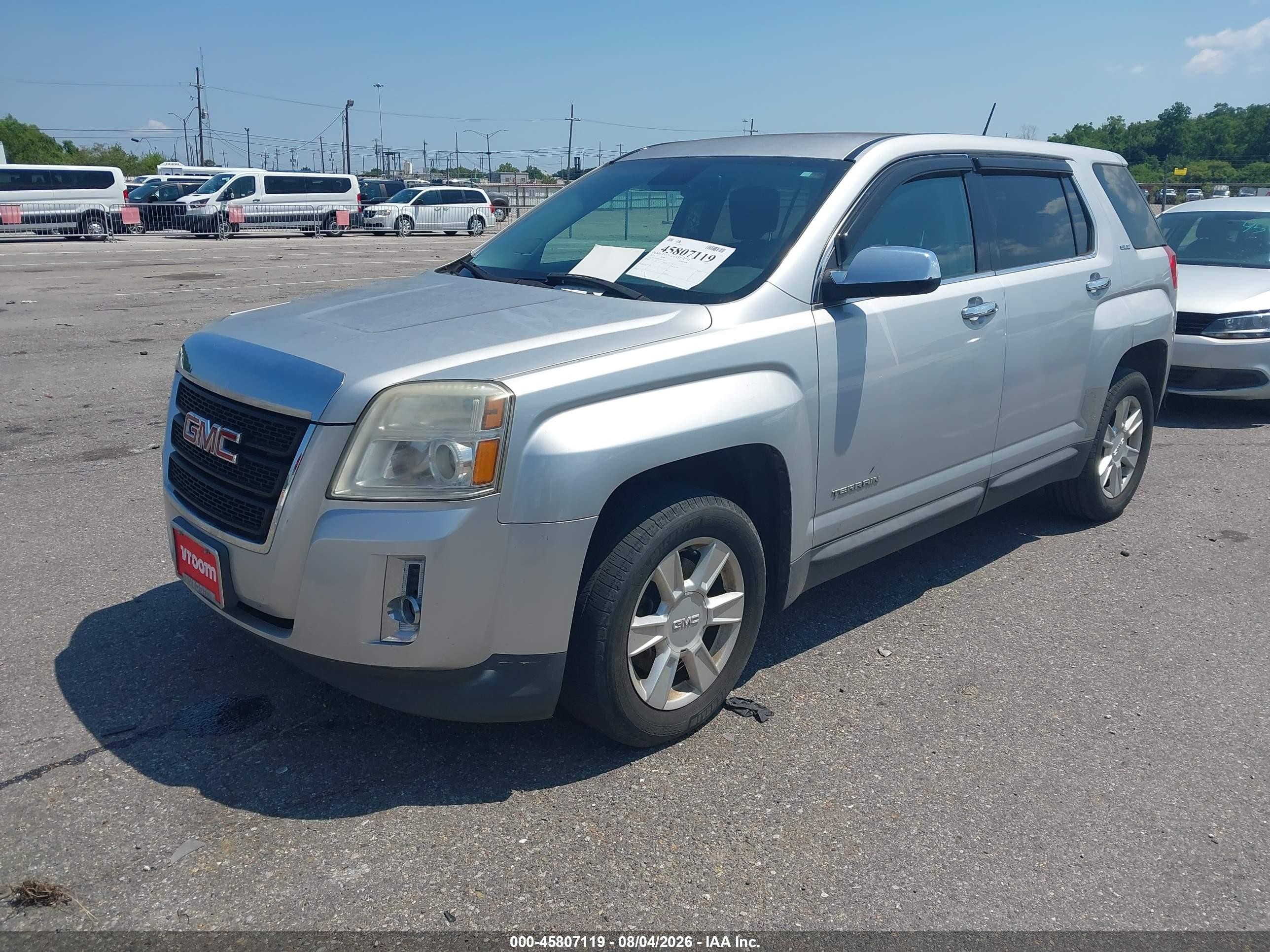 2013 Gmc Terrain Sle-1 Silver vin: 2GKALMEK1D6374857