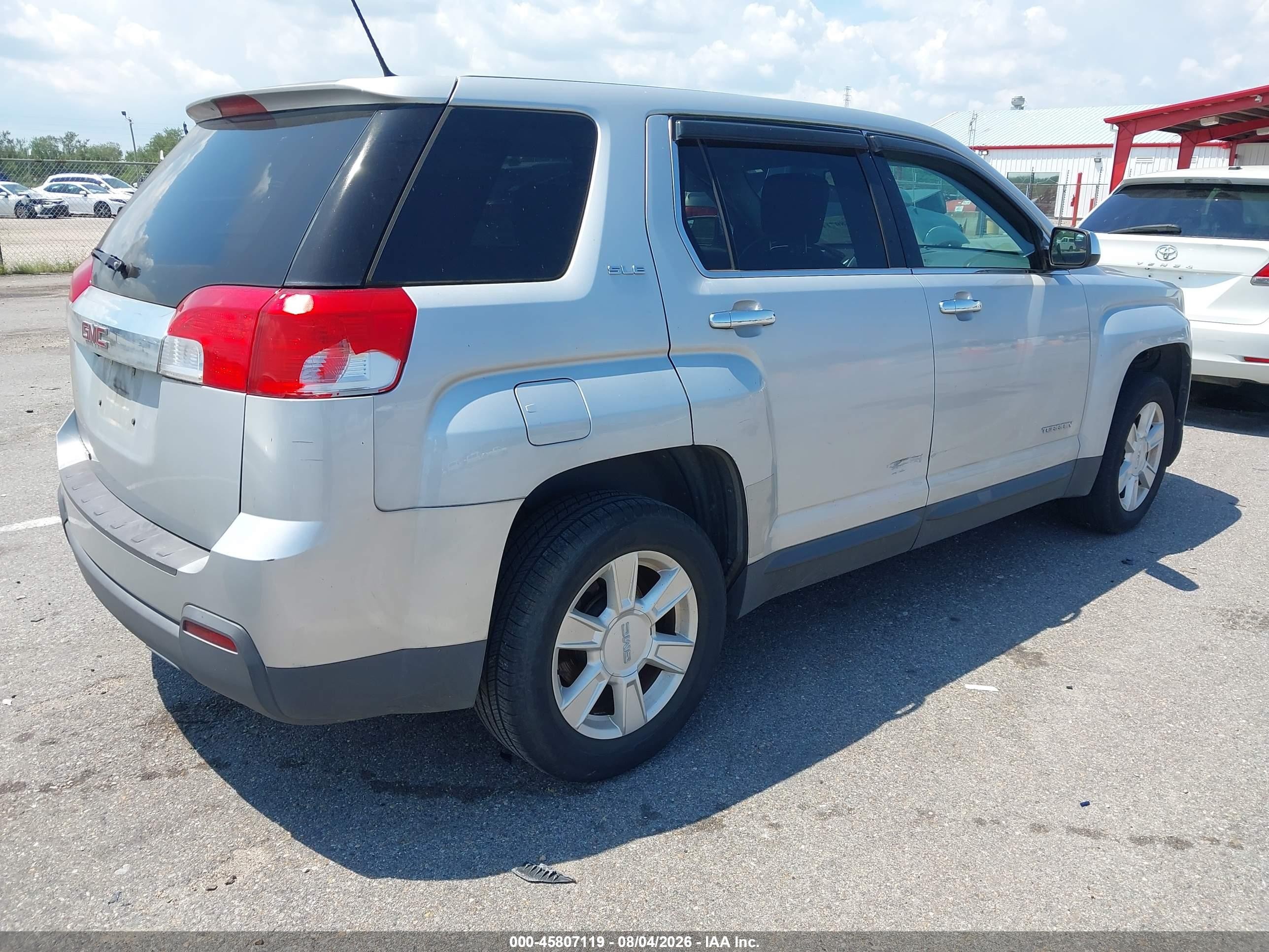 2013 Gmc Terrain Sle-1 Silver vin: 2GKALMEK1D6374857