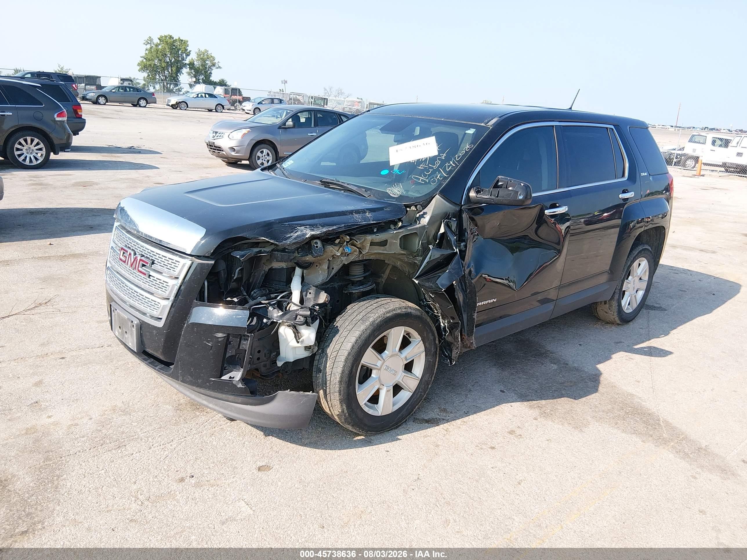 2013 Gmc Terrain Sle-1 Черный vin: 2GKALMEK1D6398267
