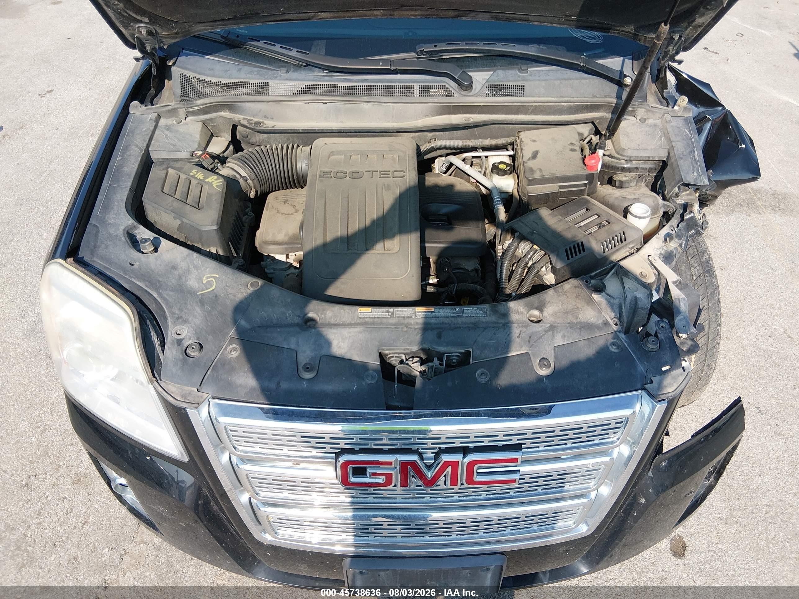 2013 Gmc Terrain Sle-1 Черный vin: 2GKALMEK1D6398267
