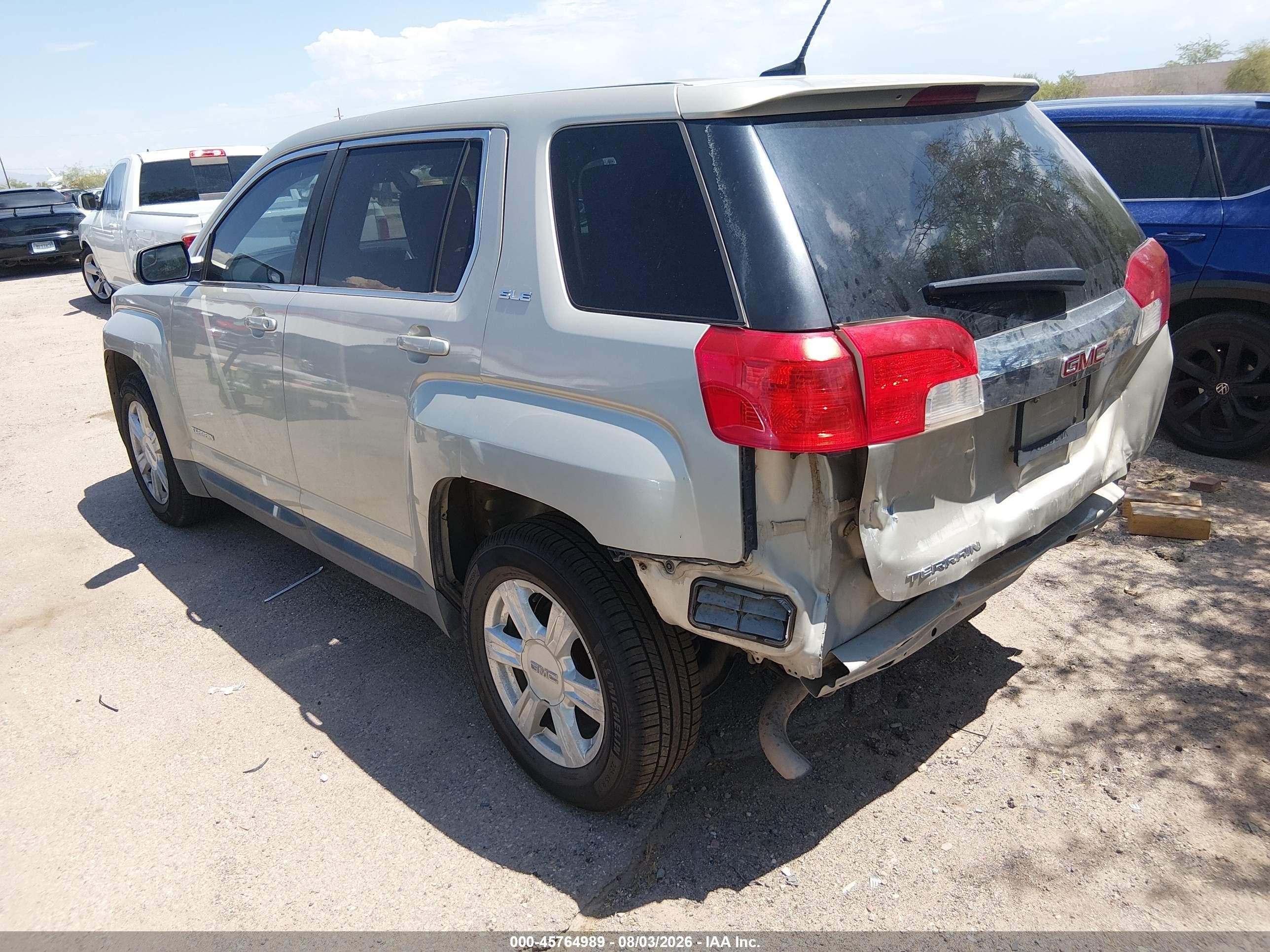 2014 Gmc Terrain Sle-1 Silver vin: 2GKALMEK1E6264764