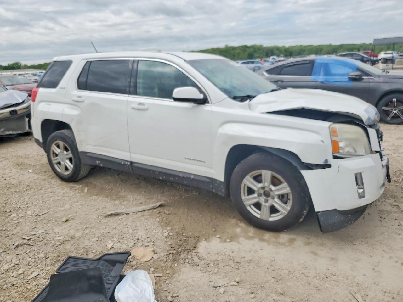 2015 Gmc Terrain Sle White vin: 2GKALMEK1F6120245