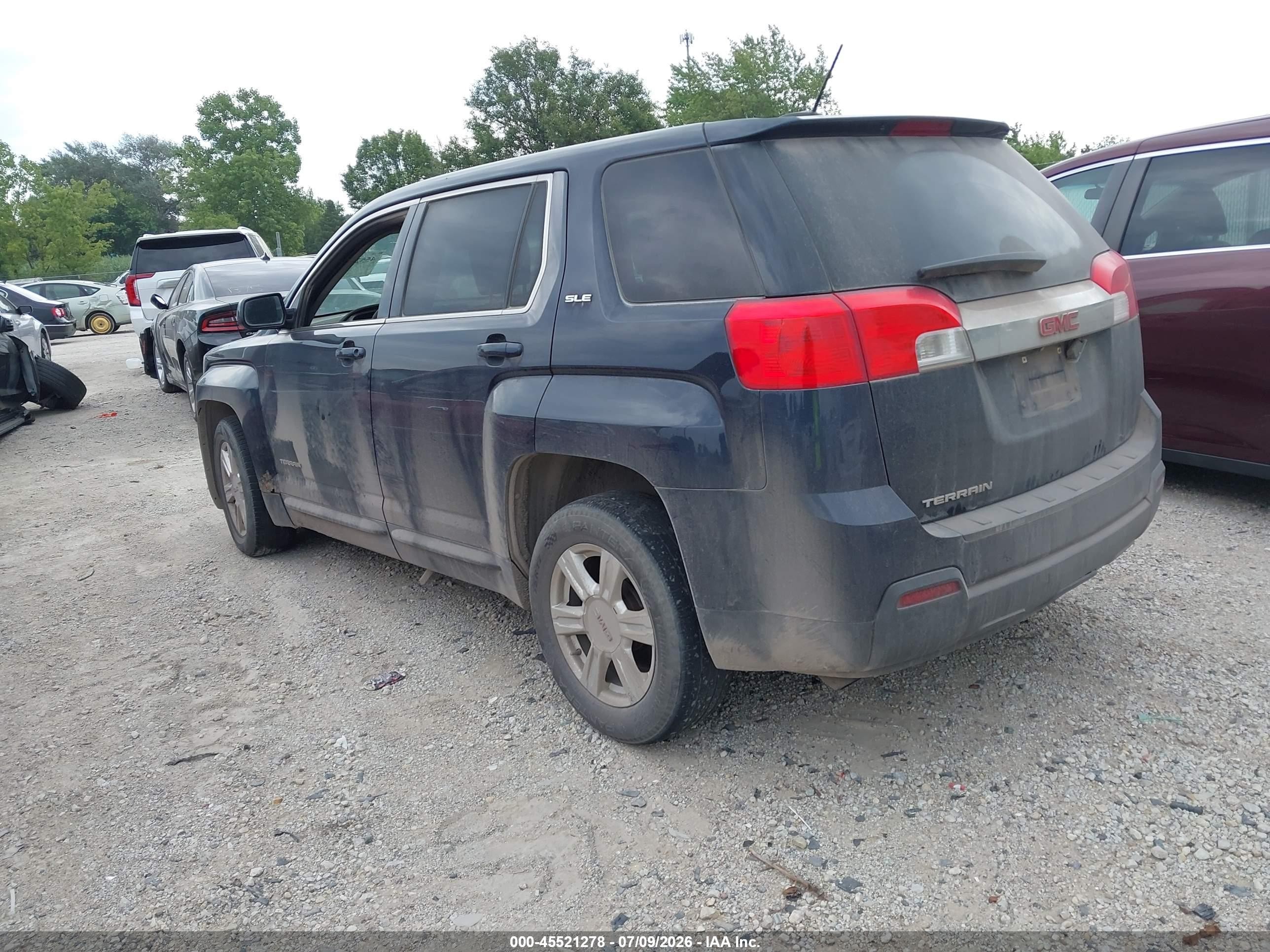 2015 Gmc Terrain Sle-1 Blue vin: 2GKALMEK1F6135277