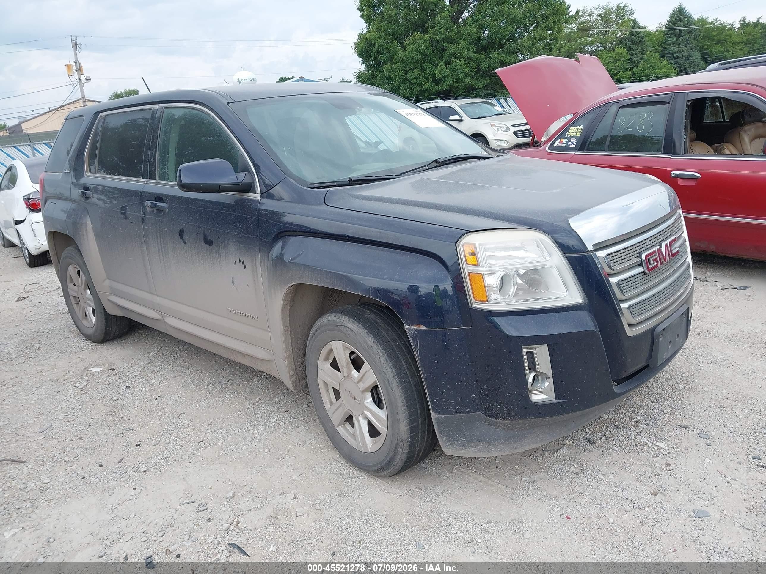 2015 Gmc Terrain Sle-1 Blue vin: 2GKALMEK1F6135277